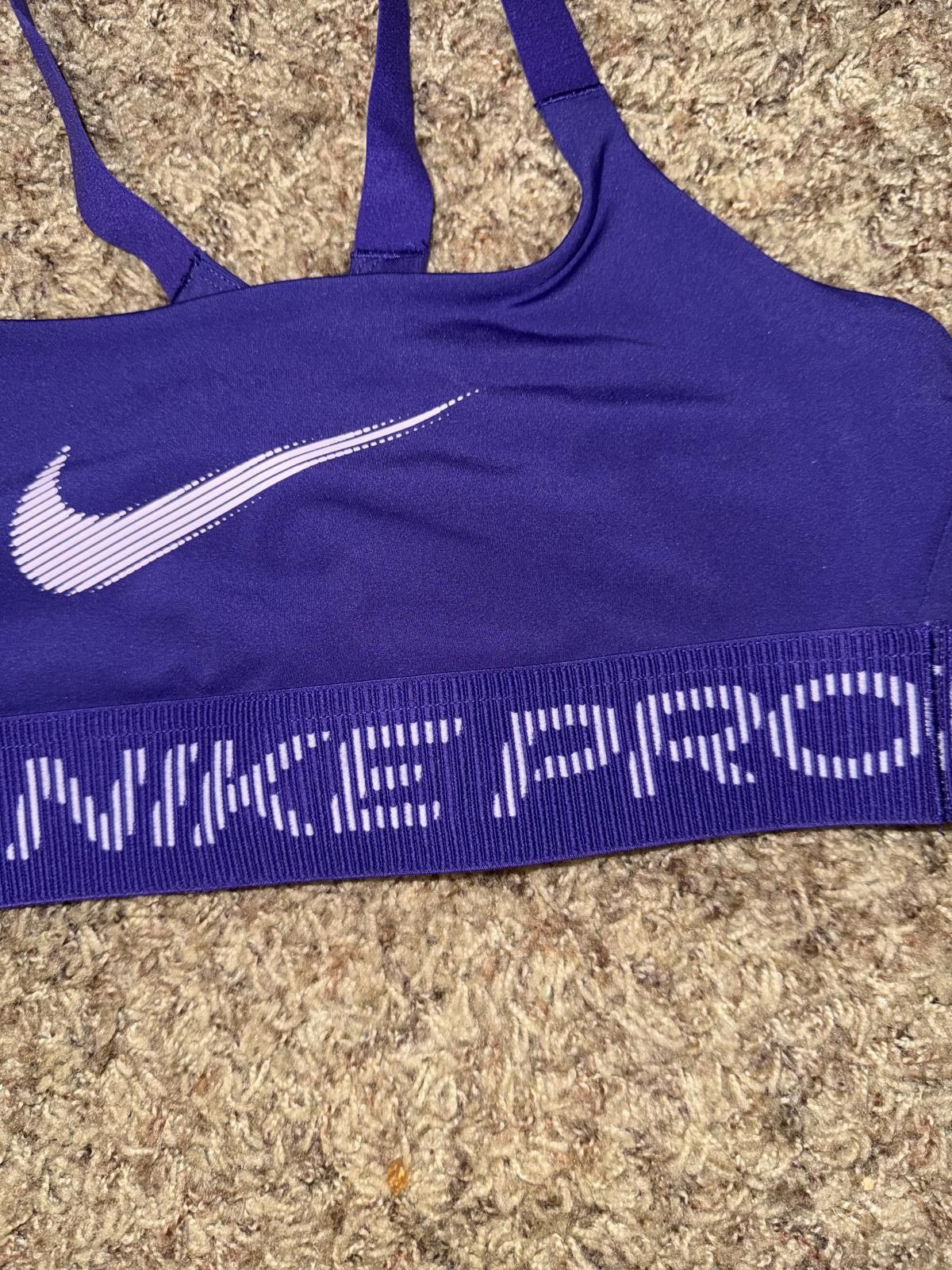 Nike Nike Pro Women's Light-Support Non-Padded Sports Bra Sample Size ONE SIZE - 4 Thumbnail