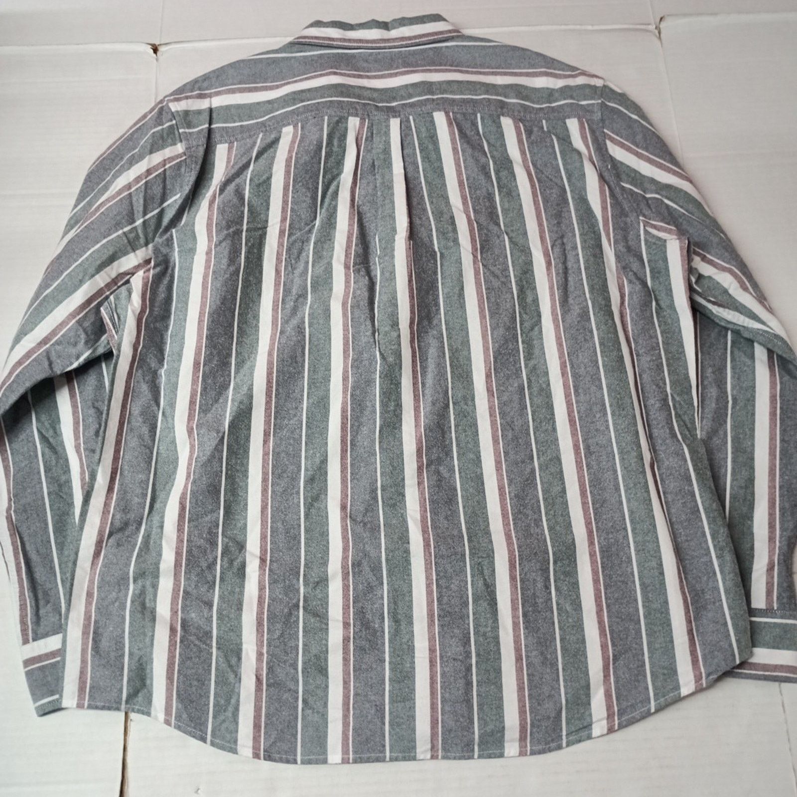 Chaps Chaps Seacoast Oxford Woven Shirt Mens 2XL Evergreen Striped Size US XXL / EU 58 / 5 - 8 Thumbnail