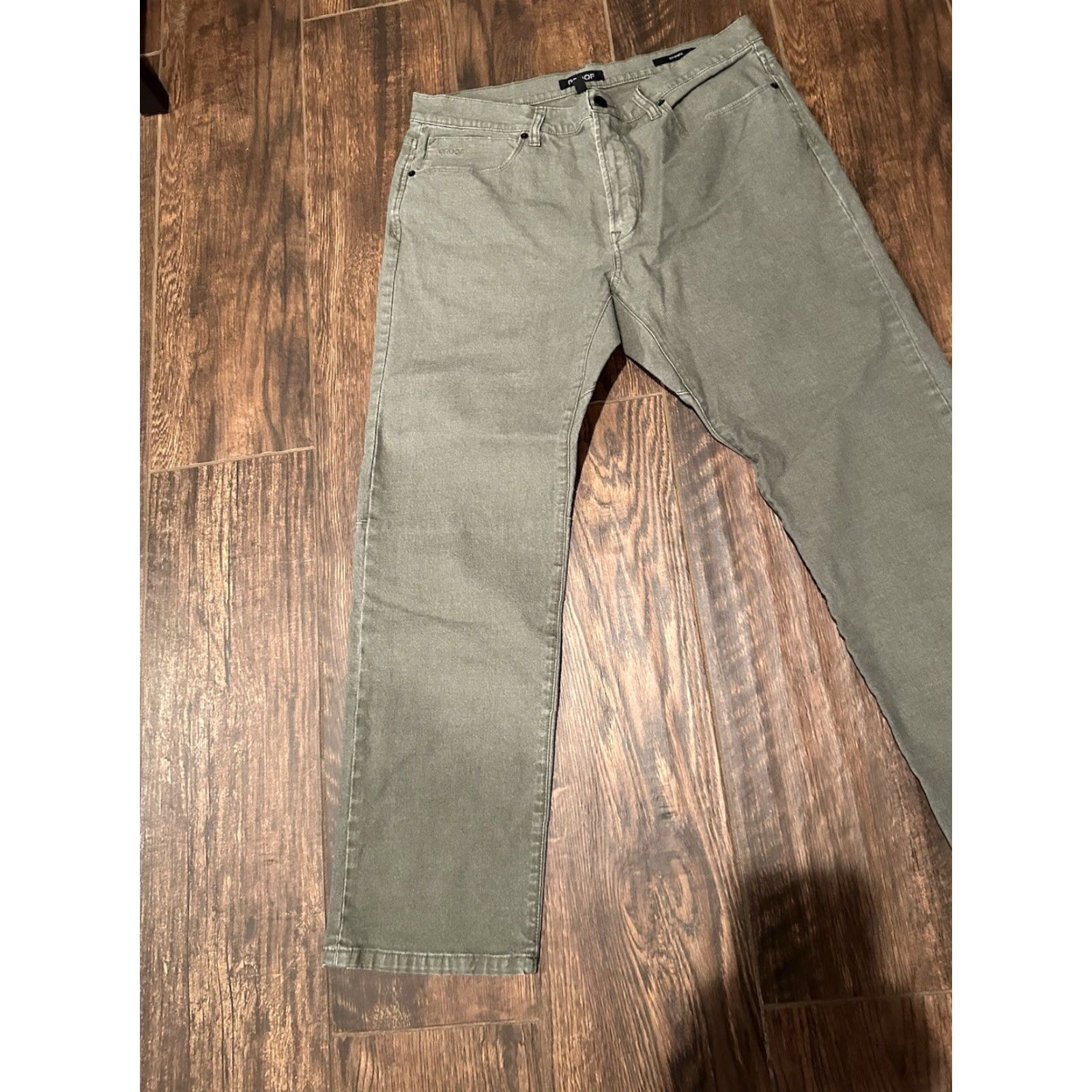 Vintage Proof Huckberry Green Straight Five Pocket Jeans Men's Size 34x29 Size US 34 / EU 50 - 3 Thumbnail