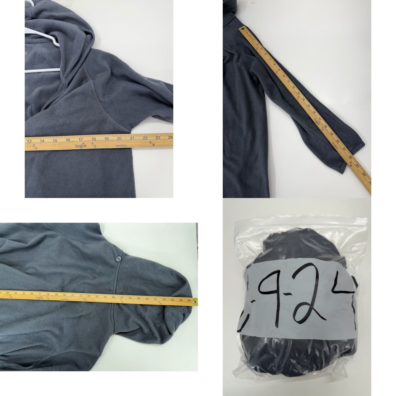 Vintage Cuddl Duds Climate Right Womens Cardi Size L/XL Gray Fleece Hooded Open Front Cardigan Cardigan Womens L/XL Gray Fleece Hooded Classic Size L / US 10 / IT 46 - 8 Thumbnail