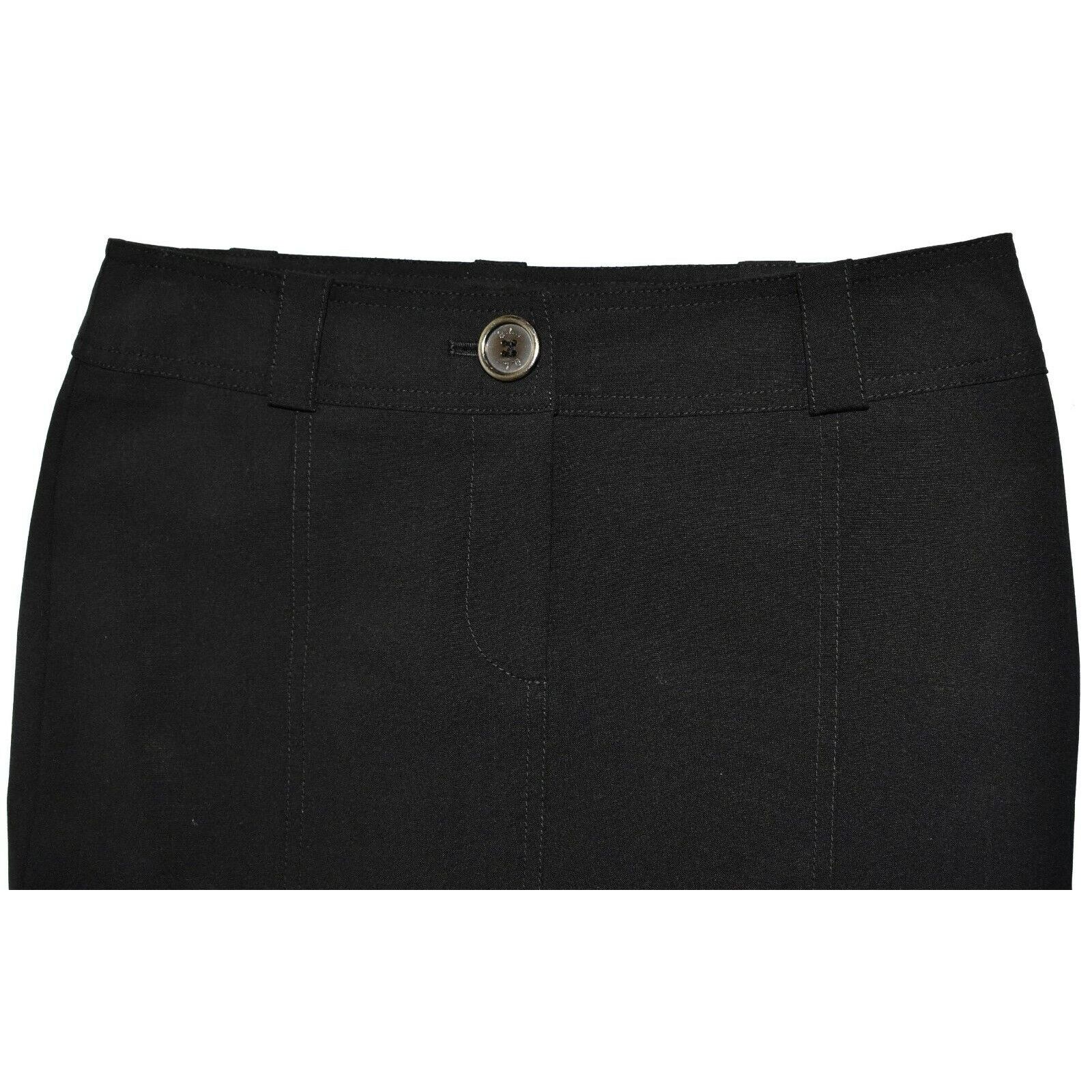 Burberry BURBERRRY LONDON Blk Wool Back Flap Pockets Pencil Skirt 2 Size 26" / US 2 / IT 38 - 3 Thumbnail