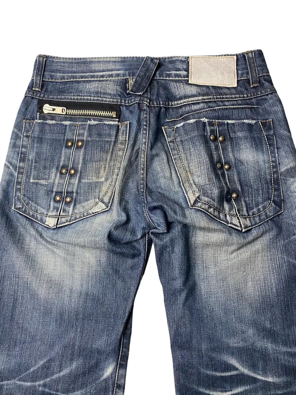 Japanese Brand Authentic Flared Seawash Straight Cut Jeans Denim Size US 32 / EU 48 - 7 Thumbnail
