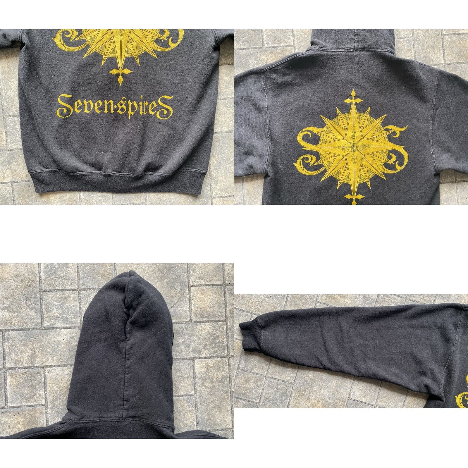 Port & Company Port & Company Hoodie Adult S Black Full Zip Music Seven Spires Metal Band Sweatshirt Size US S / EU 44-46 / 1 - 10 Thumbnail