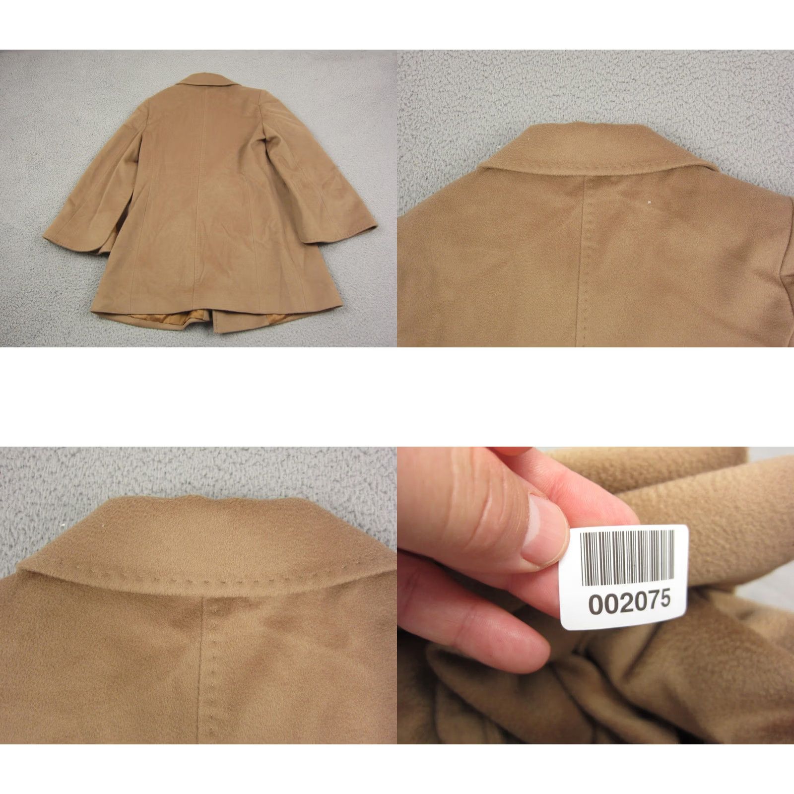 Cinzia Rocca Cinzia Rocca Peacoat Double Breasted Pure Virgin Wool Brown Womens Size 10 Size L / US 10 / IT 46 - 11 Thumbnail