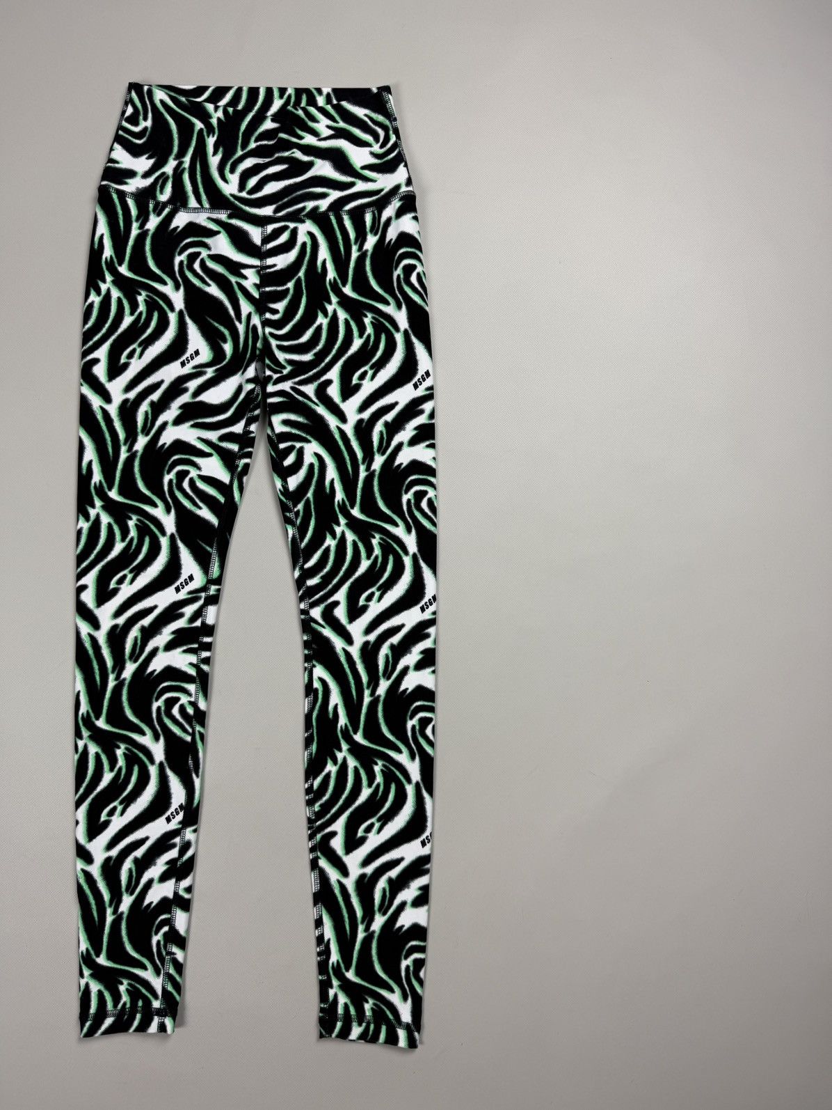 MSGM MSGM Ladies Patterned Leggins Tights Pants Size ~ S Size 28" / US 6 / IT 42 - 3 Thumbnail