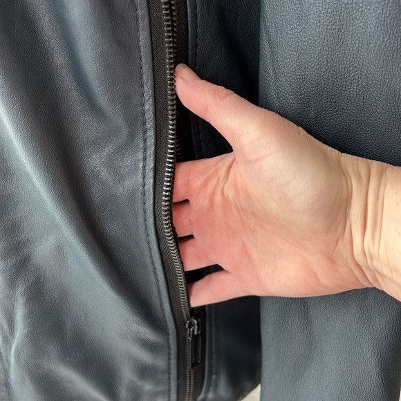 7Diamonds 7 Diamonds 100% Leather Bomber Jacket Slate Blue Men’s M Size US M / EU 48-50 / 2 - 4 Thumbnail