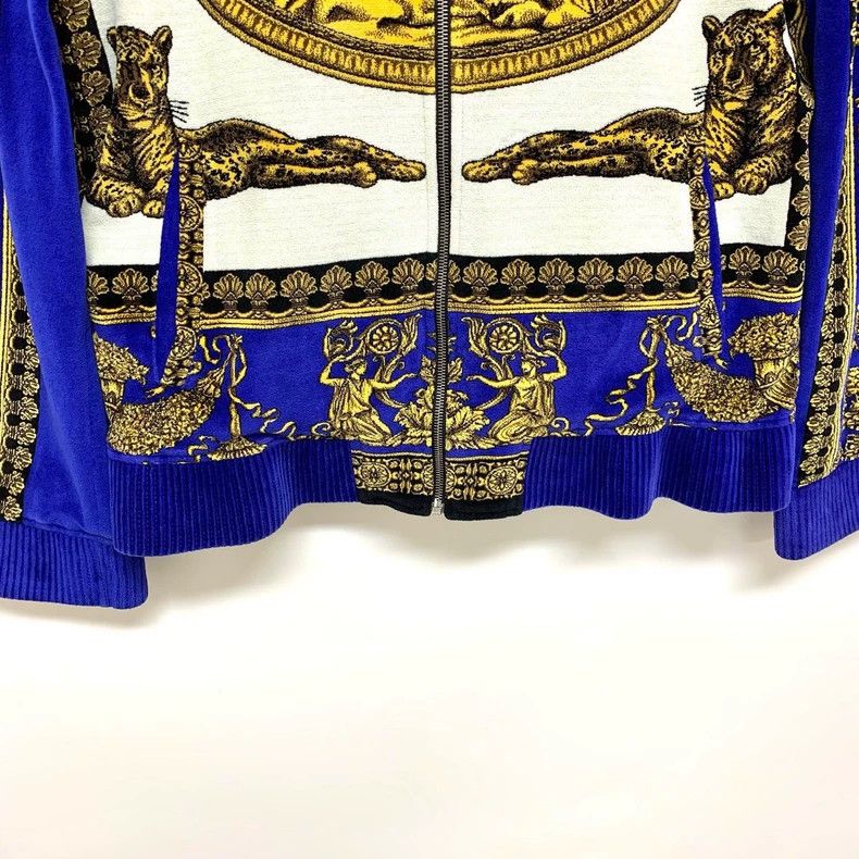 Versace Versace Baroque print zippered baseball uniform long sleev Size US L / EU 52-54 / 3 - 4 Thumbnail