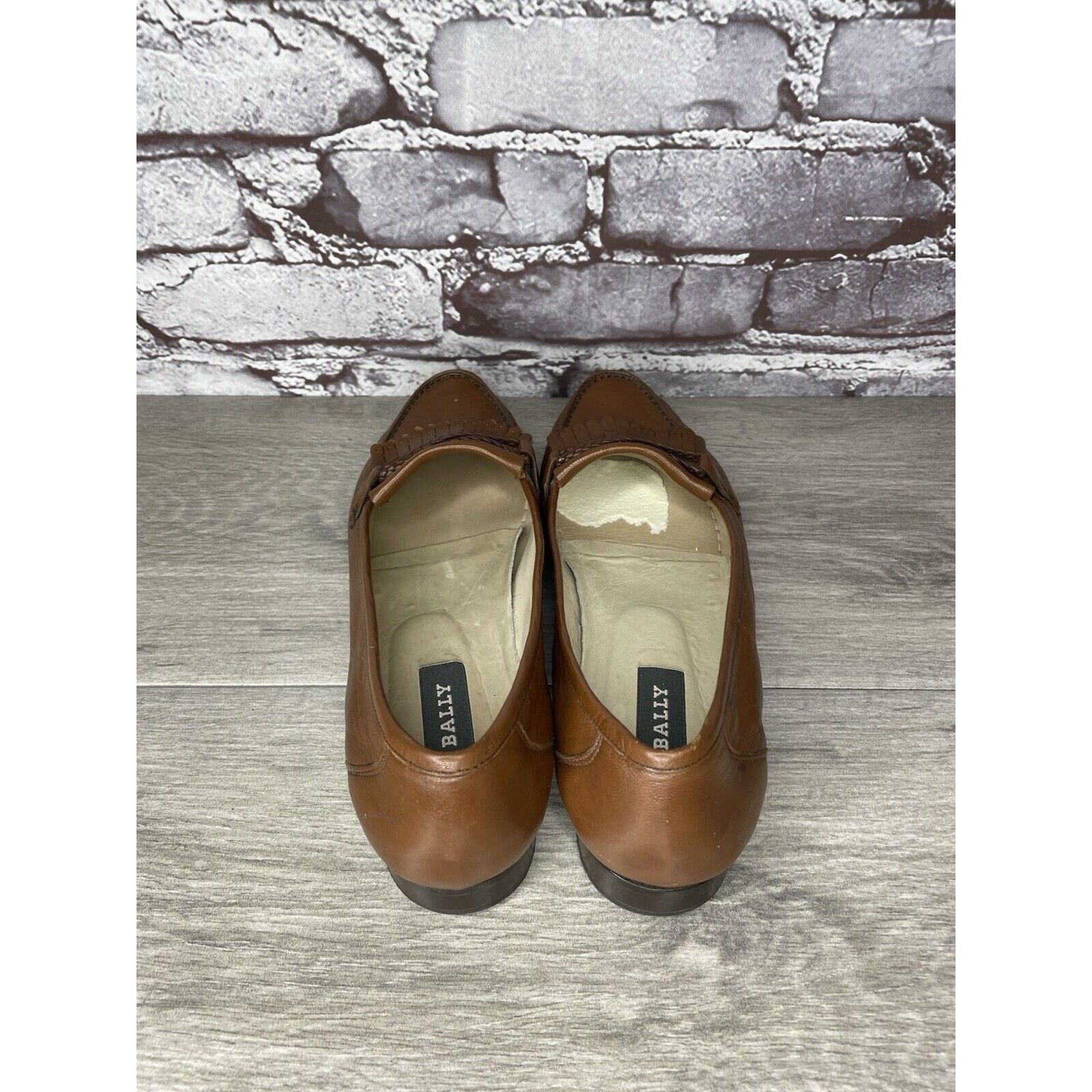 Bally Bally Margy Brown Leather Kiltie Braided Slip On Loafers Sho Size US 9 / IT 39 - 5 Thumbnail