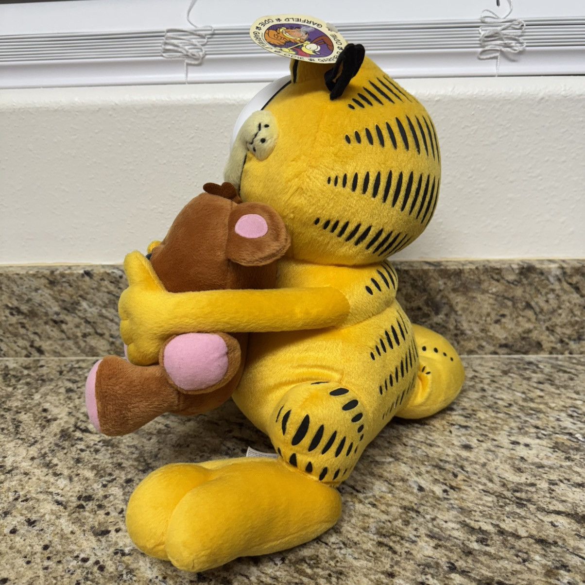 Vintage Vintage 16" Garfield Hugging Pooky Large Plush Toy NWT Size ONE SIZE - 3 Thumbnail