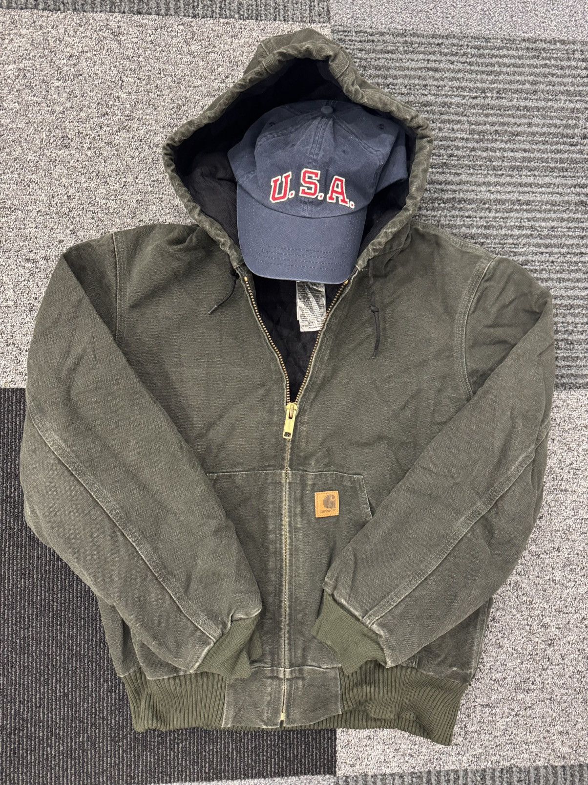 Carhartt Carhartt Active Jacket j68 BRK usa vintage og | Grailed