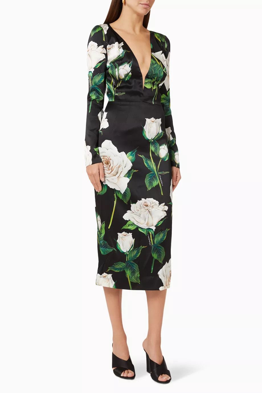 Dolce & Gabbana o1y0825 Midi Dress in Multicolor Size M / US 6-8 / IT 42-44 - 1 Thumbnail