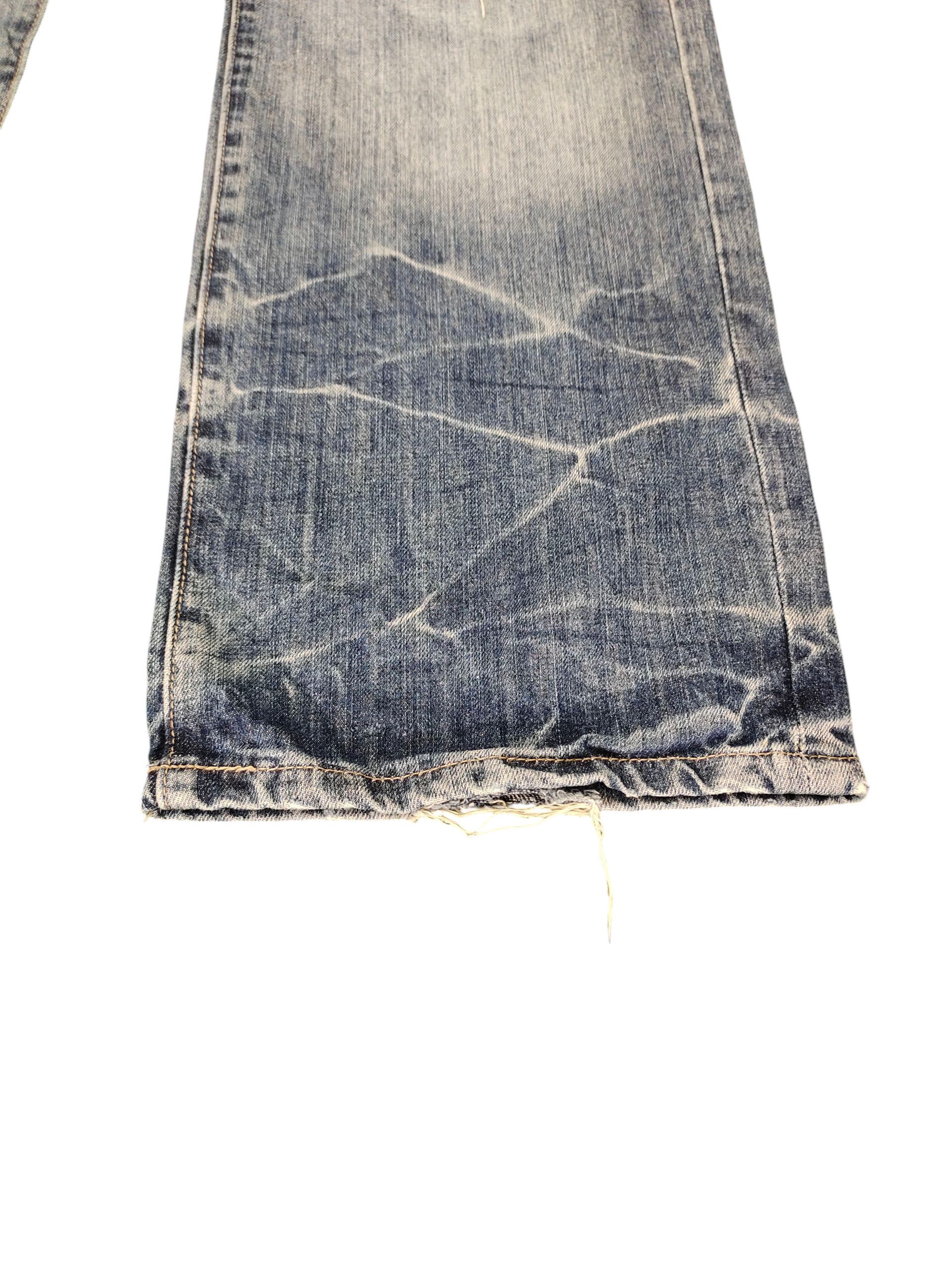 Kapital Vintage 90s Scanner Fundamental Clawmark Distres Denim Jeans Size US 32 / EU 48 - 6 Thumbnail