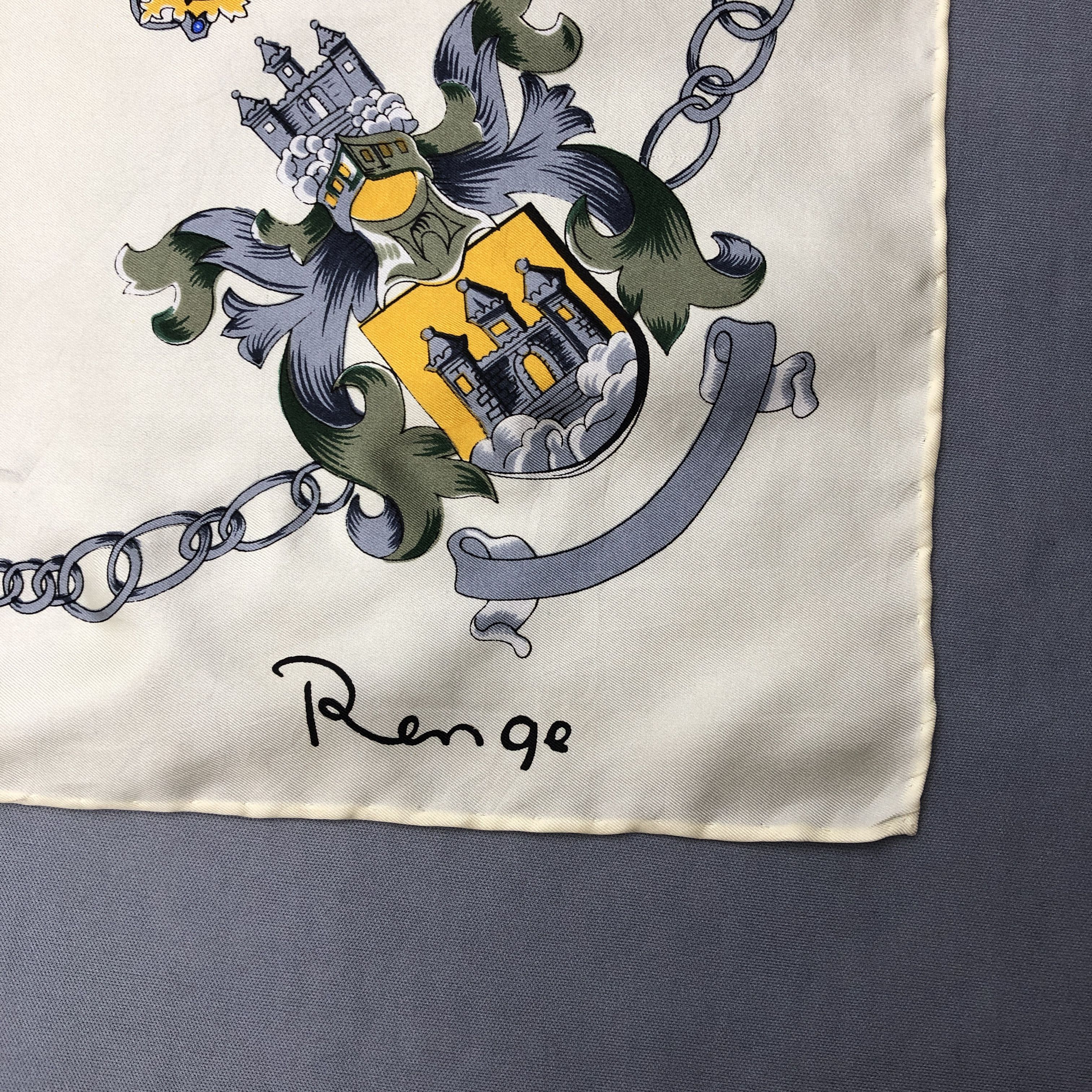 Japanese Brand Vintage Renge SILK Scarf Twill Stole Wraps Scarves - GF60000 Size ONE SIZE - 4 Thumbnail