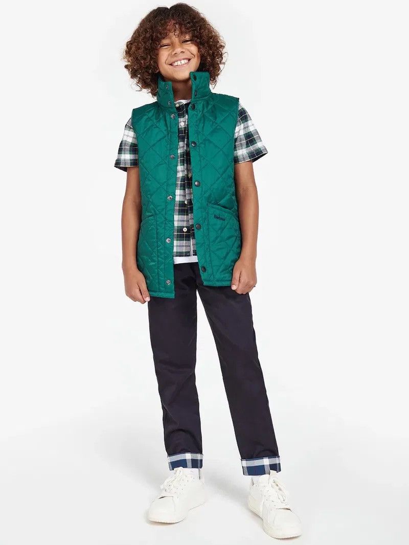 Barbour Barbour Liddesdale Quilted Green Boys Sleeveless Vest Size S / US 4 / IT 40 - 3 Thumbnail