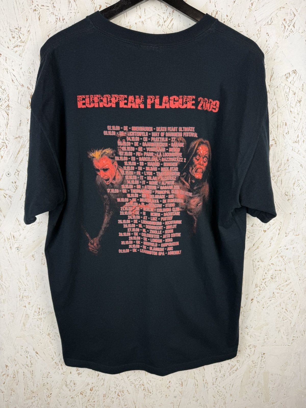 Band Tees 00s Cannibal Corpse Evisceration Plague 2009 Tour Metal Tee Size US XL / EU 56 / 4 - 4 Thumbnail