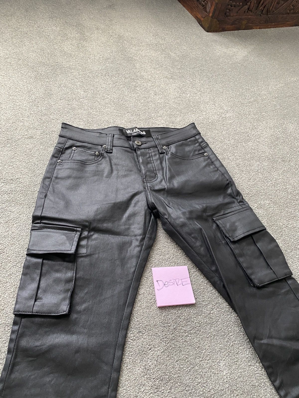 Valabasas Black waxed cargo denim valabasas size 30 Size US 30 / EU 46 - 3 Thumbnail
