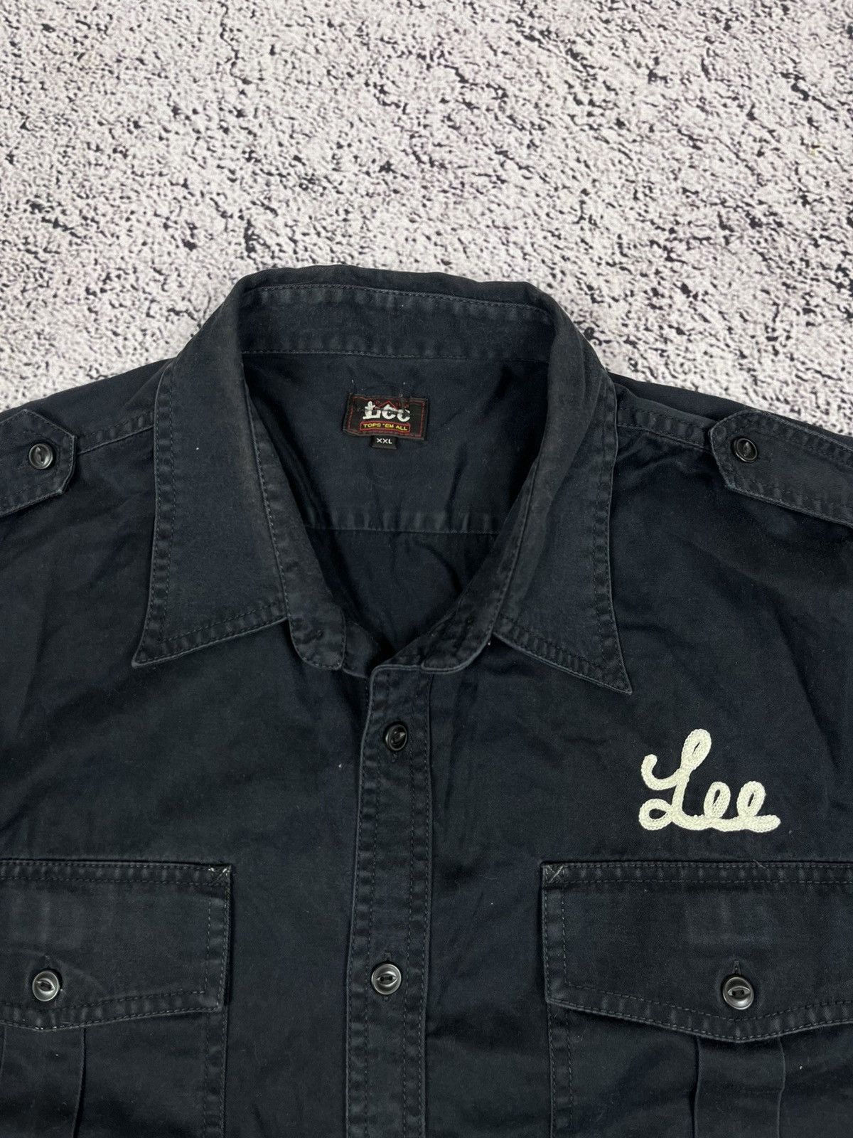 Lee Vintage 90s Lee Faded Kansas City Missouri Logo Faded Shirt Size US XL / EU 56 / 4 - 5 Thumbnail