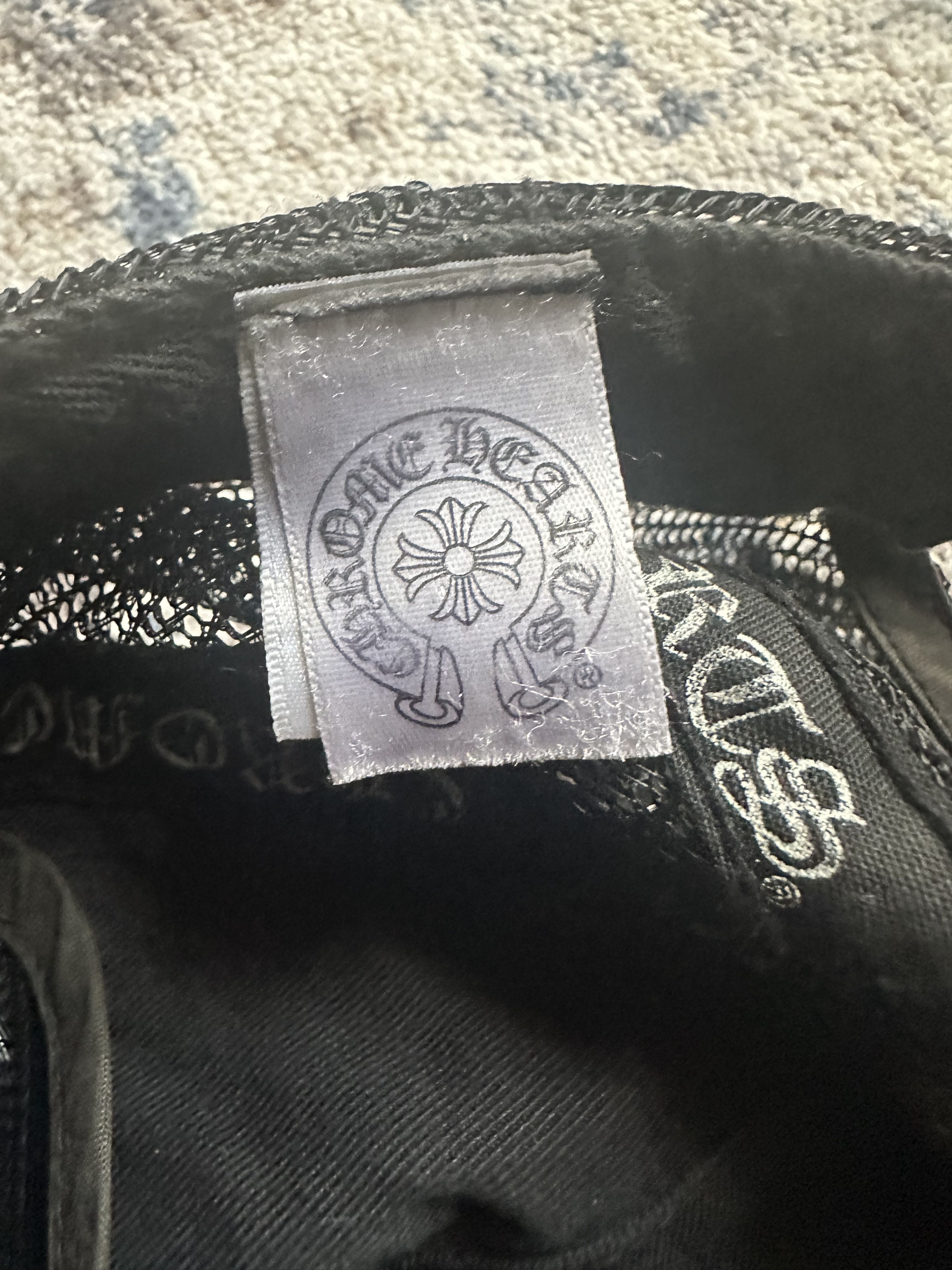Chrome Hearts Chrome Hearts Black Cemetery leather cross patch hat Size ONE SIZE - 8 Thumbnail