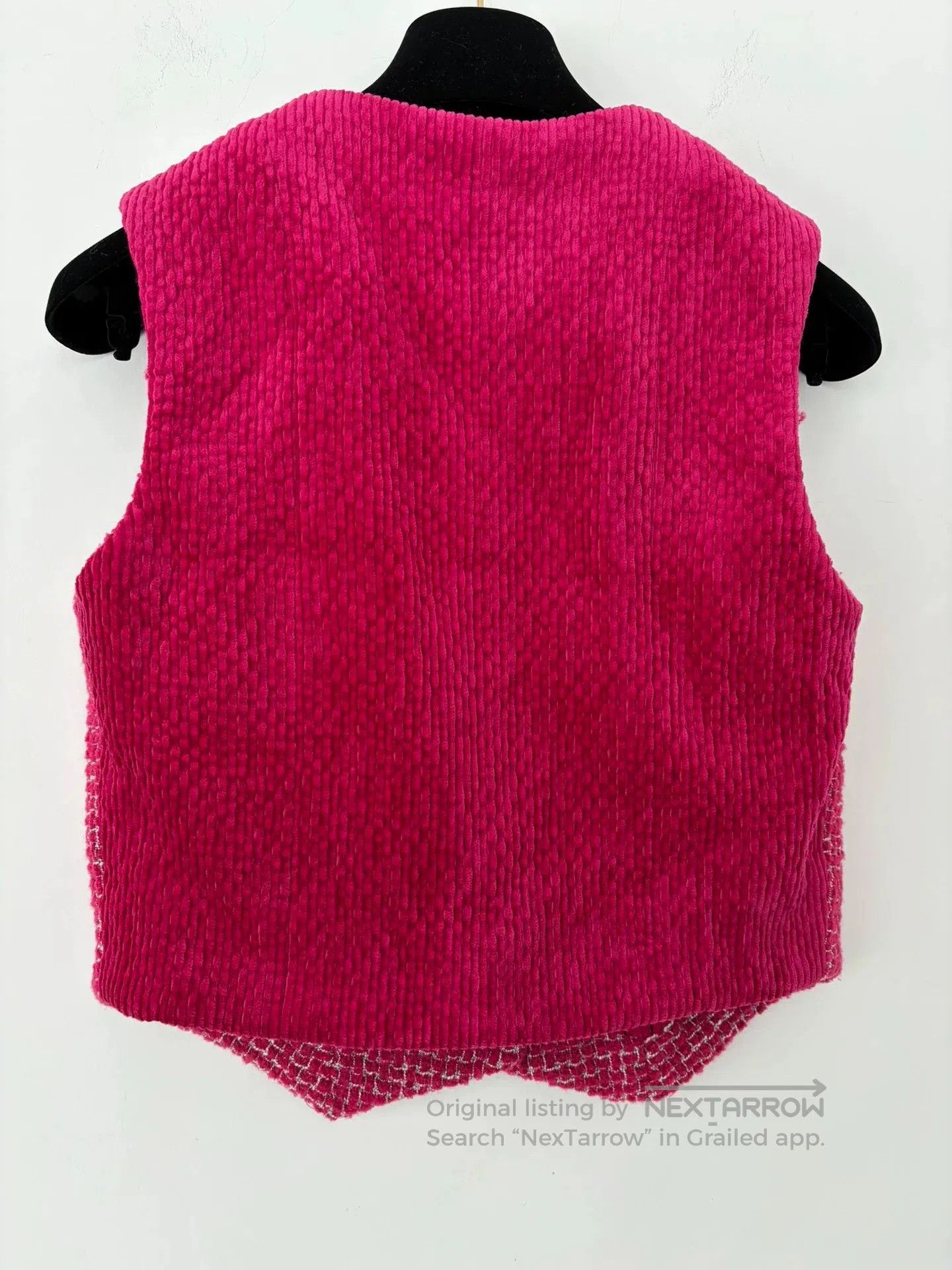 Chanel Chanel 22B Berry Velvet Spliced Vest. Size US XS / EU 42 / 0 - 2 Thumbnail