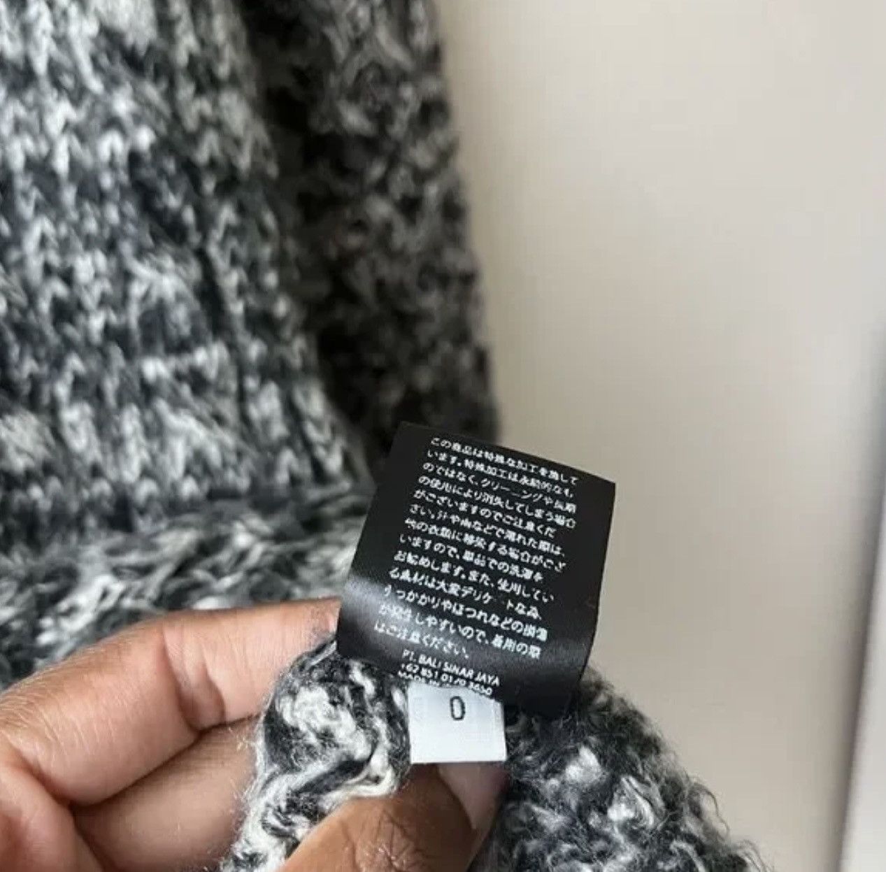 KMRii KMRii Black White Marled Knit Long Size US S / EU 44-46 / 1 - 9 Thumbnail