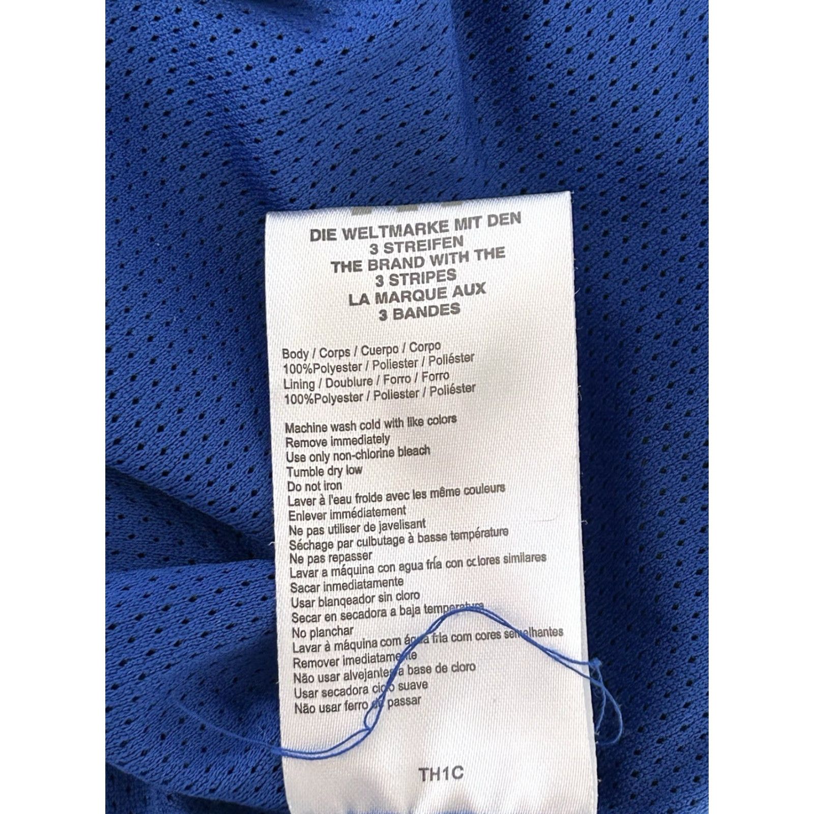 Adidas KU Kansas Adidas Windbreaker Pullover Mens XL Blue 1/4 Zip Jacket College Logo Windbreaker Lightweight Casual Regular Nylon Polyester Nylon Polyester Size US XL / EU 56 / 4 - 4 Thumbnail
