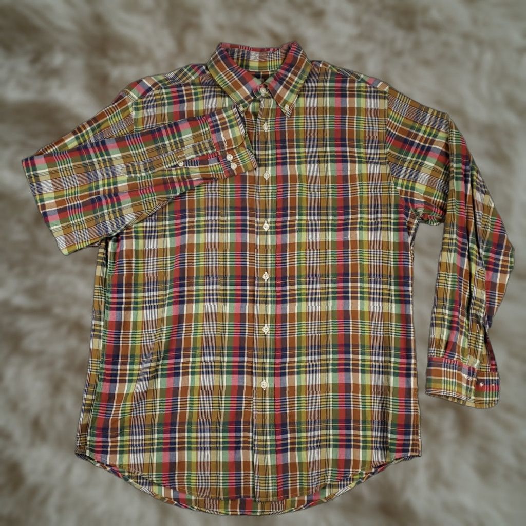 Brooks Brothers Brooks Brothers Shirt Mens Medium Blue Green Red Plaid Button Up Long Sleeve Size US M / EU 48-50 / 2 - 1 Thumbnail