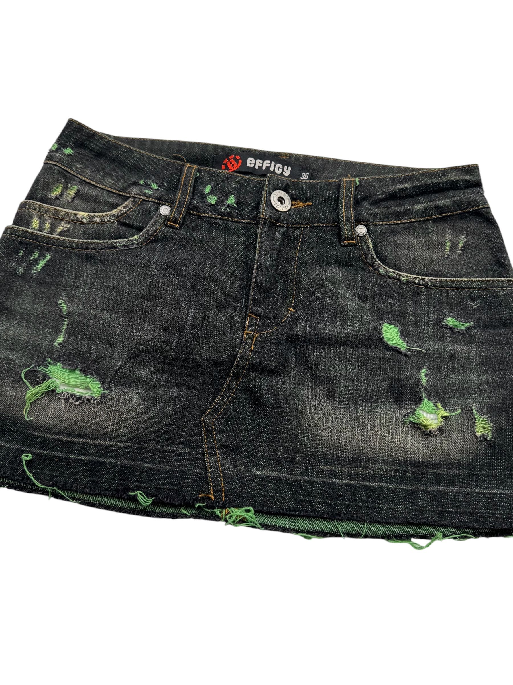 Japanese Brand Vintage Mini Skirt W160(V9) Size 26" / US 2 / IT 38 - 2 Thumbnail