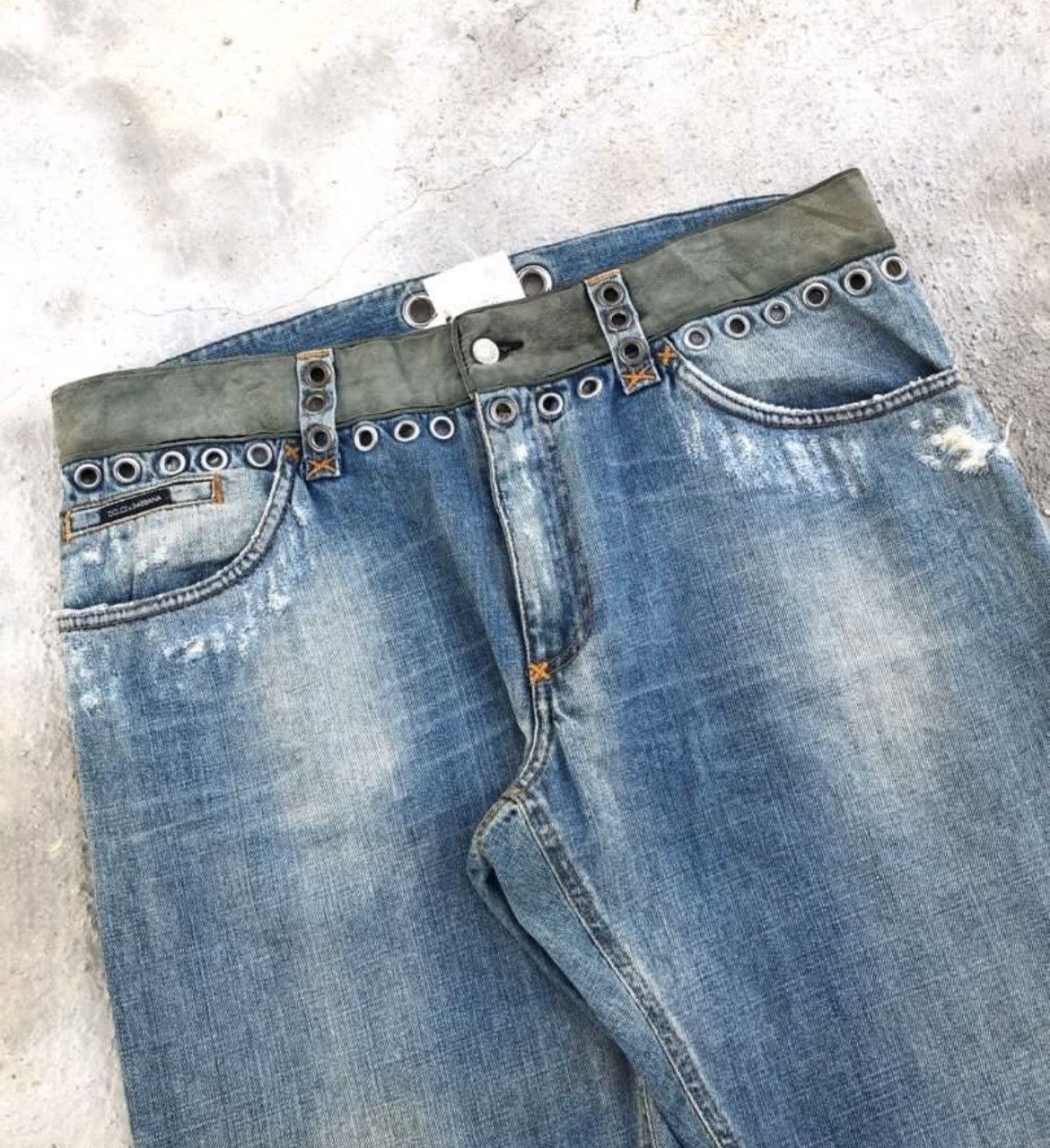 Dolce & Gabbana Vintage Dolce & Gabbana studded jeans Size US 34 / EU 50 - 5 Thumbnail