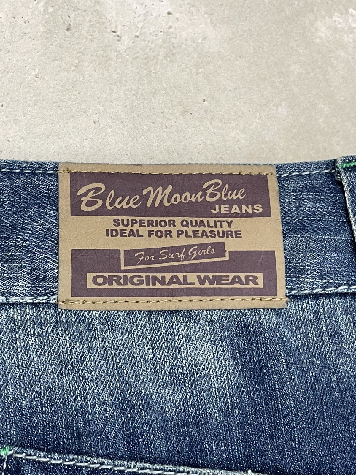 Blue Blue Japan × Hysteric Glamour × Japanese Brand Blue Moon Blue Y2k Style Wording Pocket Clone Devgru Style Size US 30 / EU 46 - 16 Thumbnail