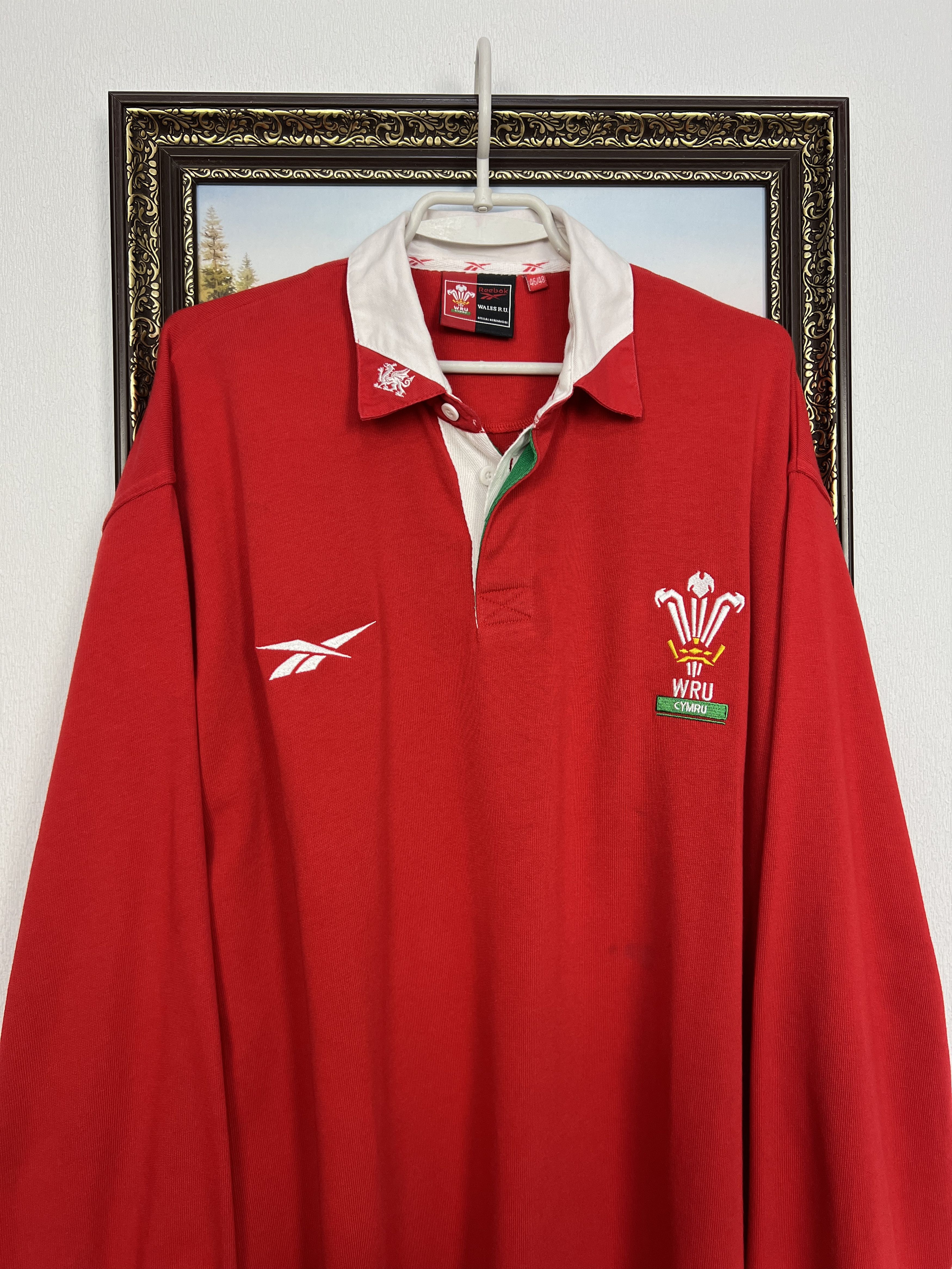 Reebok Vintage 90's Wales Rugby Union Jersey Long Sleeve Shirt Size US XXL / EU 58 / 5 - 2 Thumbnail