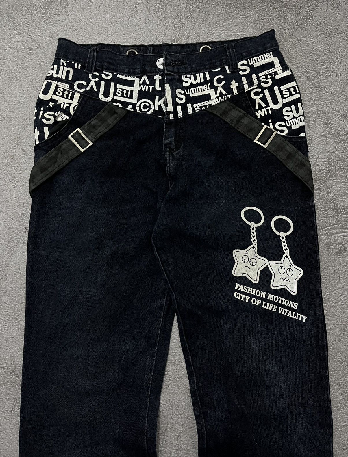 Vintage Vintage Punk Denim Pants Size US 29 - 2 Thumbnail