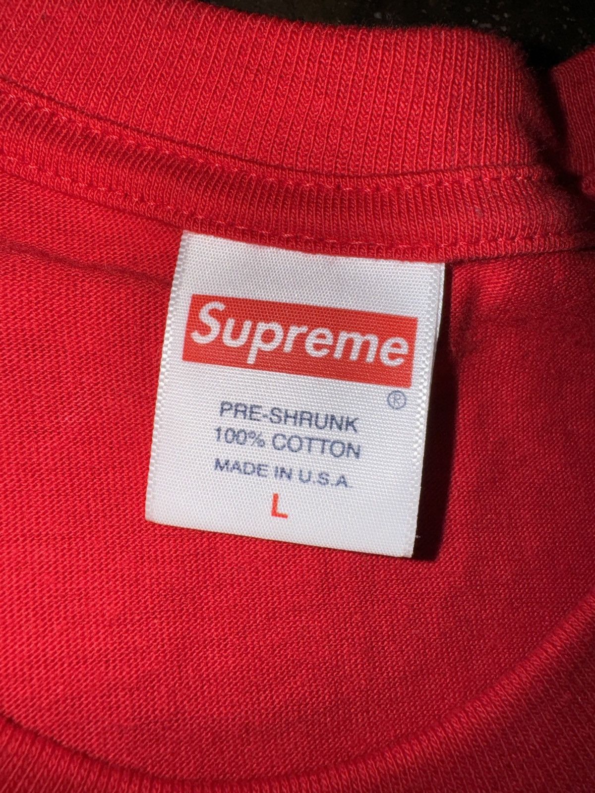 Supreme Supreme Shop Tee (Red) Size US L / EU 52-54 / 3 - 3 Thumbnail