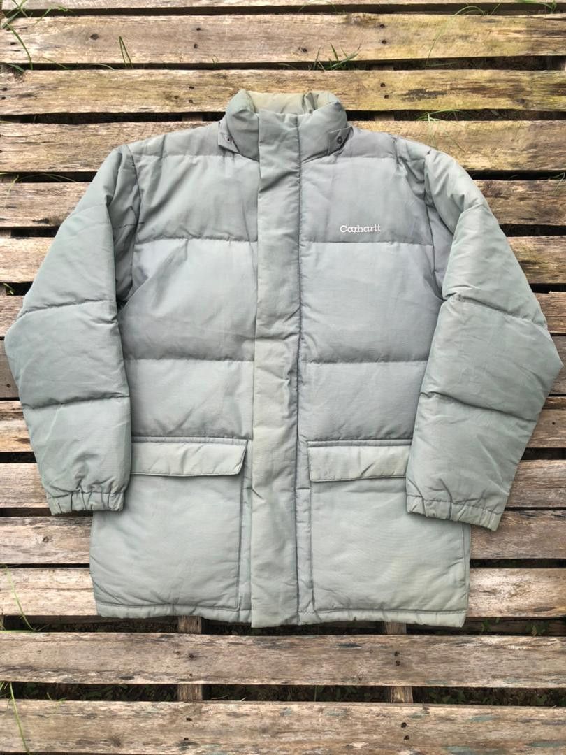 Carhartt × Vintage Vintage Carhartt Faded Puffer Jacket Size US L / EU 52-54 / 3 - 1 Thumbnail