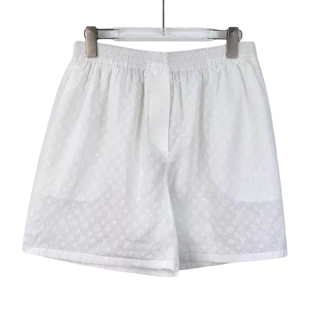 Louis Vuitton Louis Vuitton Monogram Embossed Shorts Size 40 Size 28" / US 6 / IT 42 - 1 Thumbnail