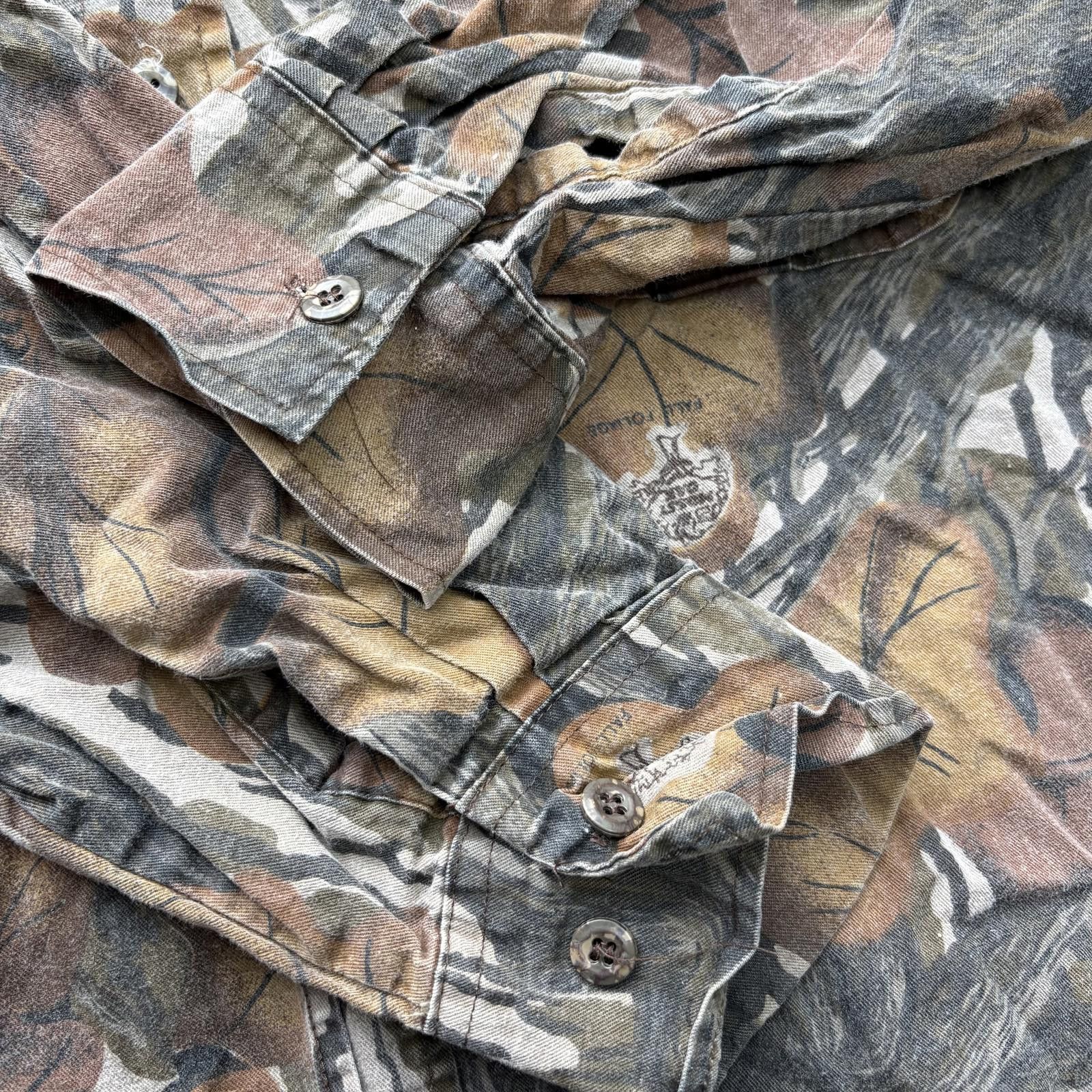 Mossy Oaks Vintage 80s 90s Mossy Oak Fall Foliage Camo Button Up Shirt Size US L / EU 52-54 / 3 - 3 Thumbnail