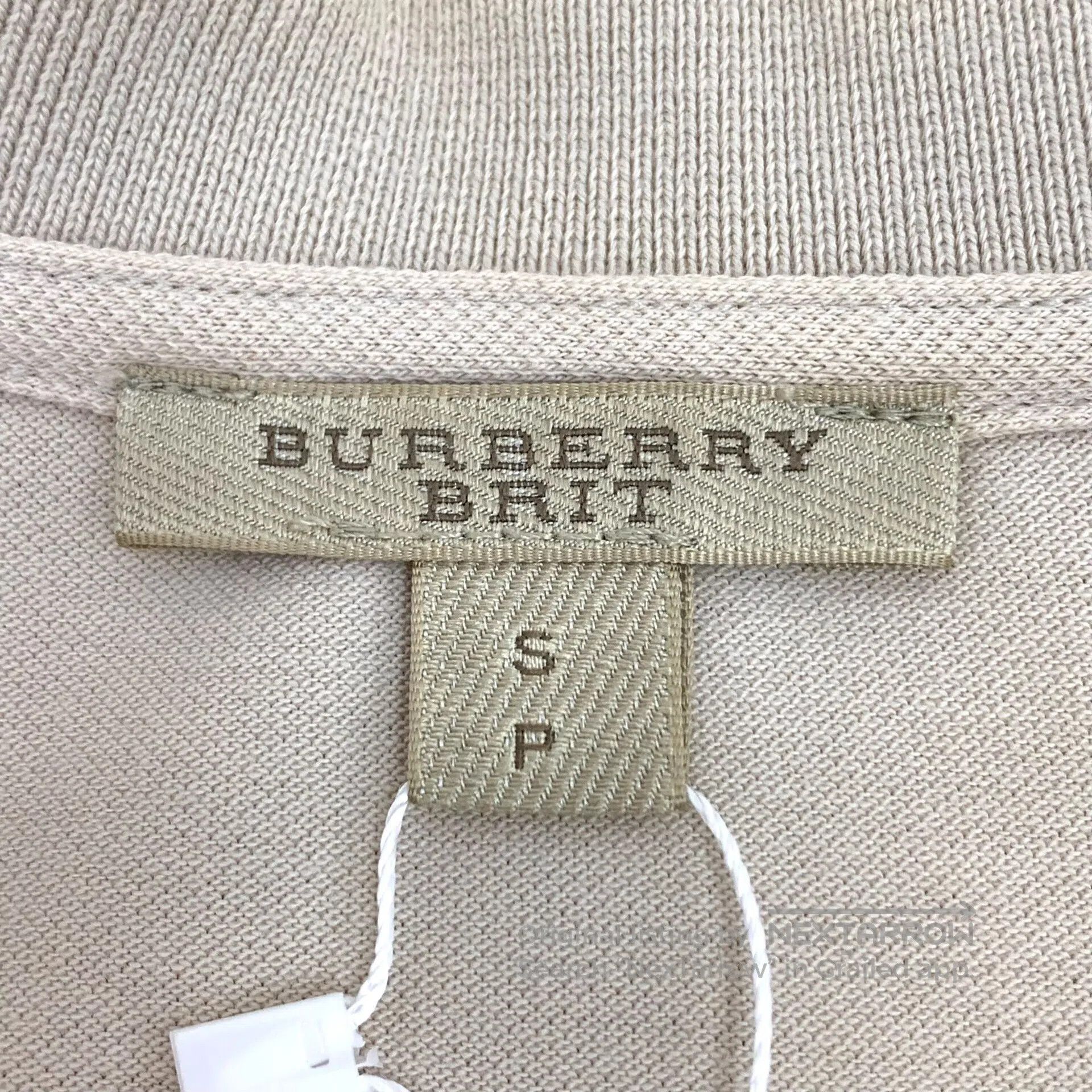 Burberry Burberry Beige Warhorse Knight Embroidered Cotton Lapel Si Size S / US 4 / IT 40 - 6 Thumbnail