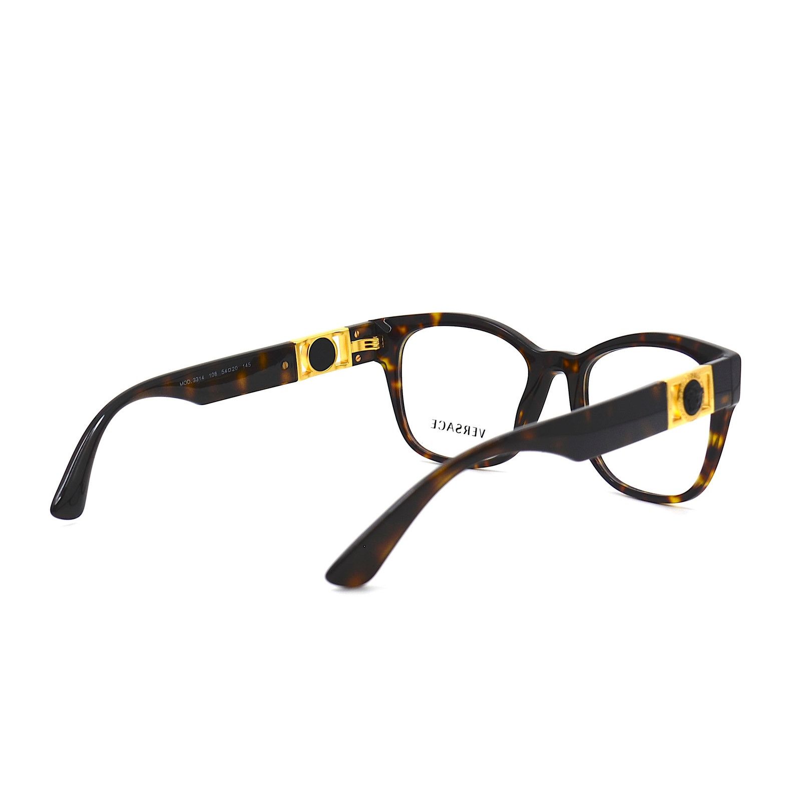 Versace NEW VERSACE VE3314 108 HAVANA AUTHENTIC EYEGLASSES FRAME Size ONE SIZE - 7 Thumbnail