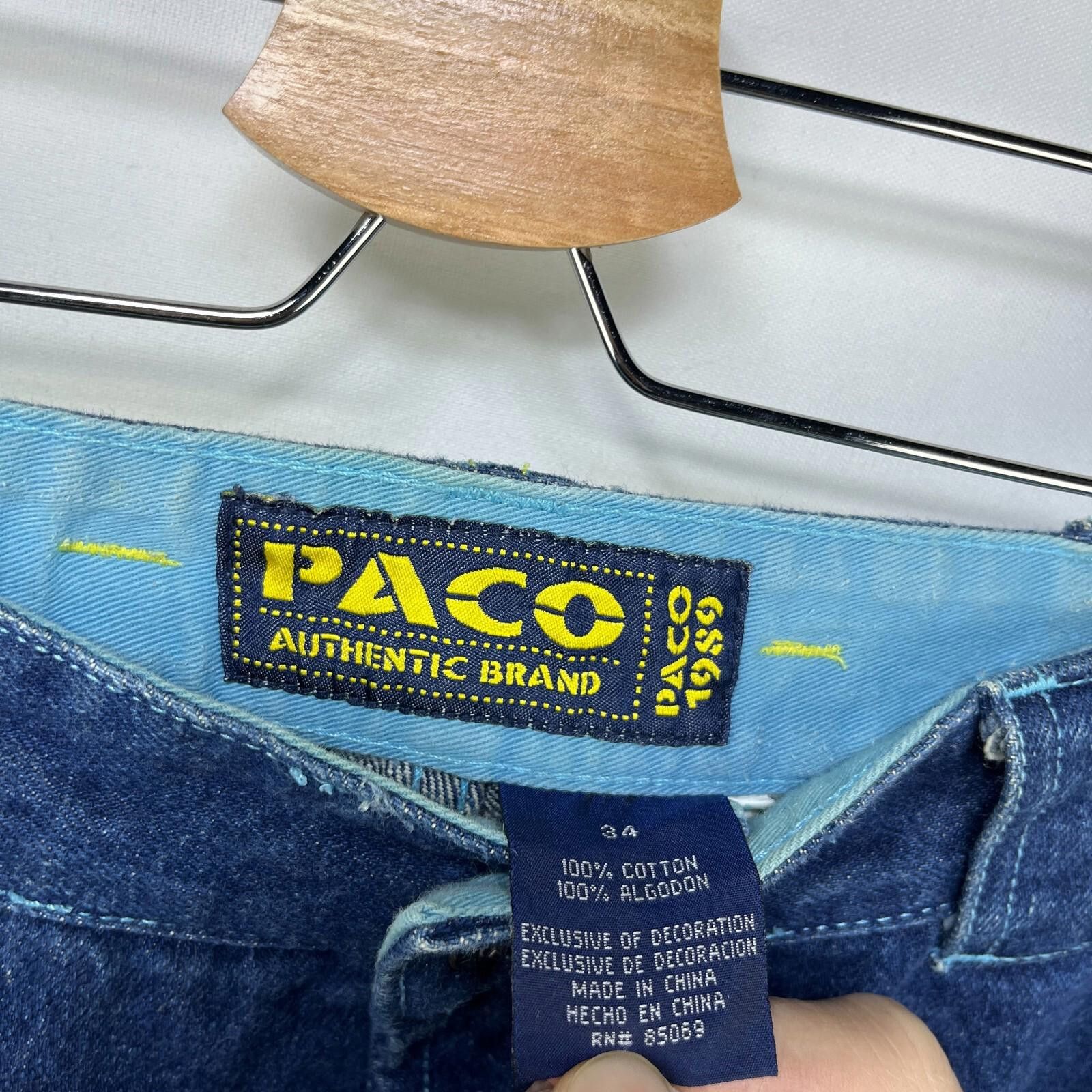Pacsun Vintage Y2K Paco Jeans Shorts Baggy Size 34 Jorts Denim Size US 34 / EU 50 - 6 Thumbnail
