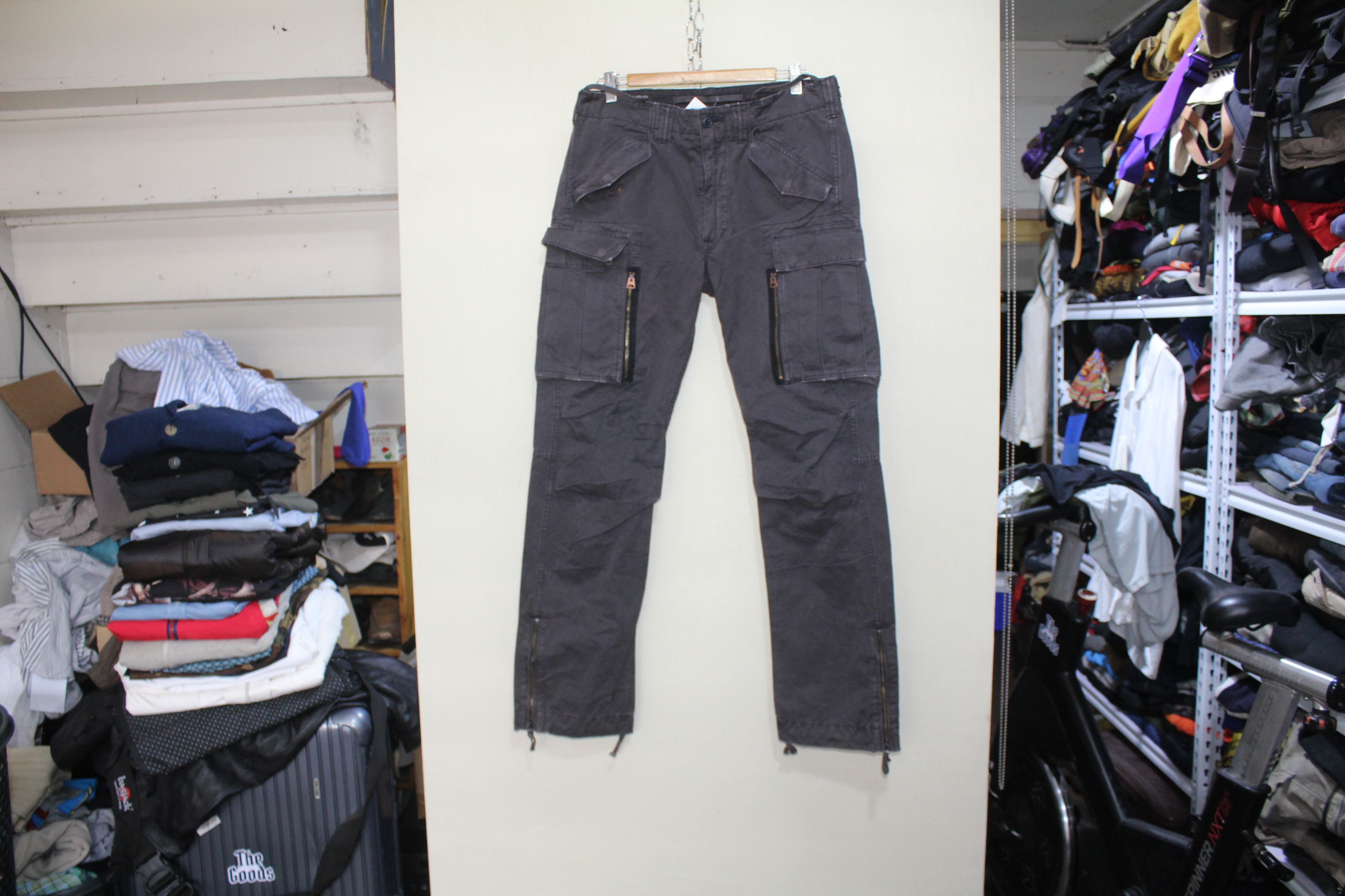 image of Rrl Ralph Lauren Rrl Cargo Pants in Dark Grey, Men's (Size 33)