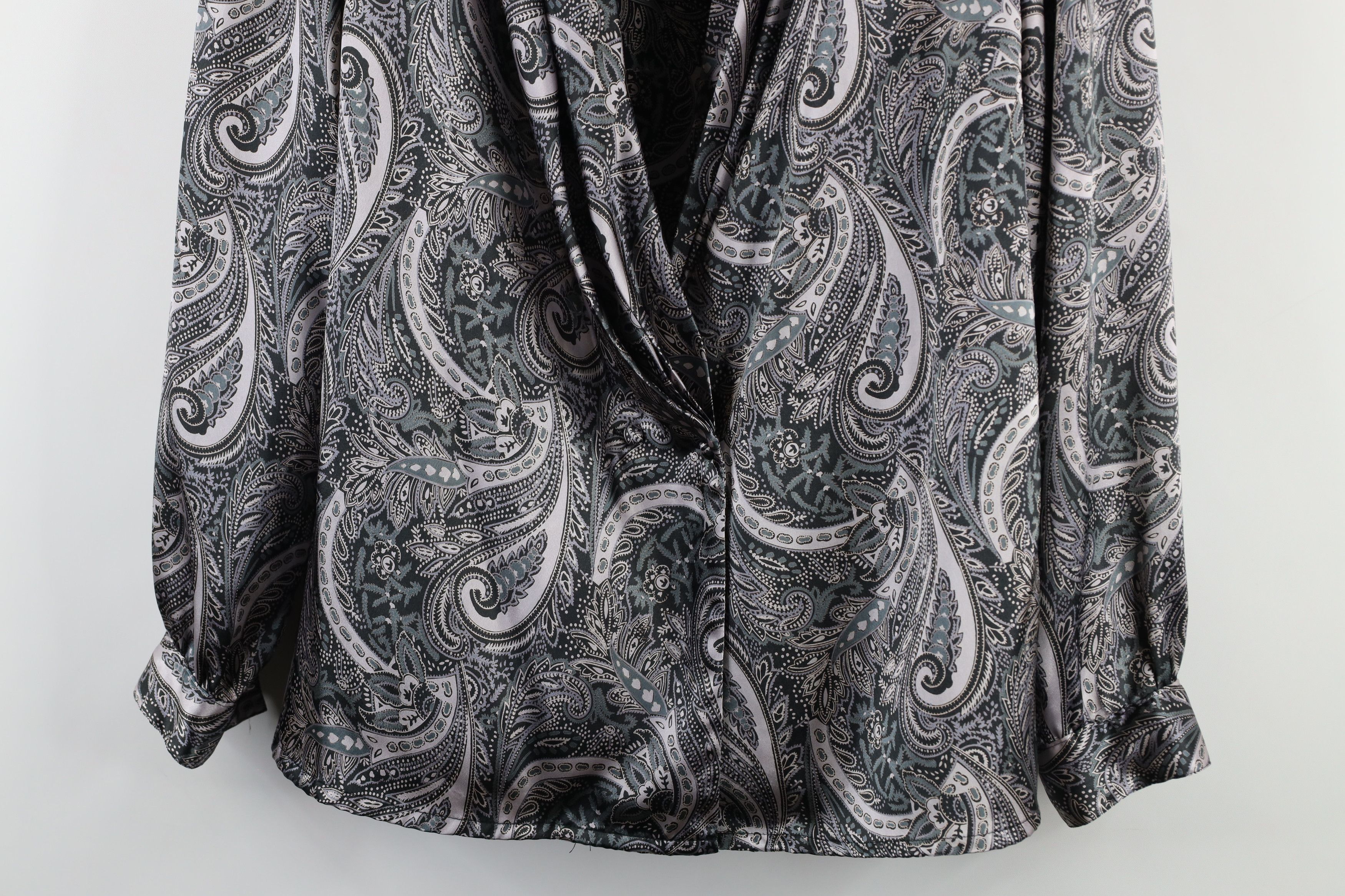 Vintage Vintage 90s Streetwear Paisley Blazer Button Shirt USA Size XL / US 12-14 / IT 48-50 - 3 Thumbnail