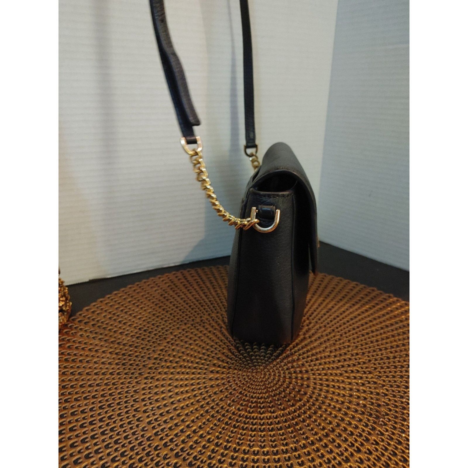 Michael Kors Michael Kors Mott Half Dome Pebbled Leather Crossbody Size ONE SIZE - 3 Thumbnail