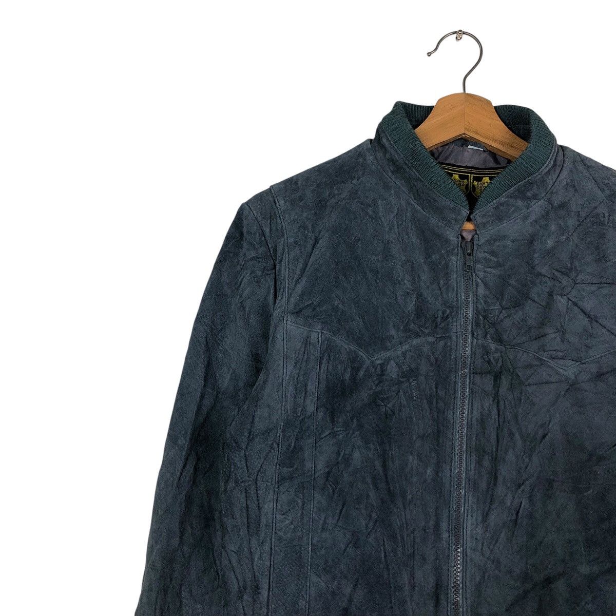 Japanese Brand 📌Vtg Bomber Leather Jacket Genuine Echtes Leder Echt Deer Size US M / EU 48-50 / 2 - 8 Thumbnail