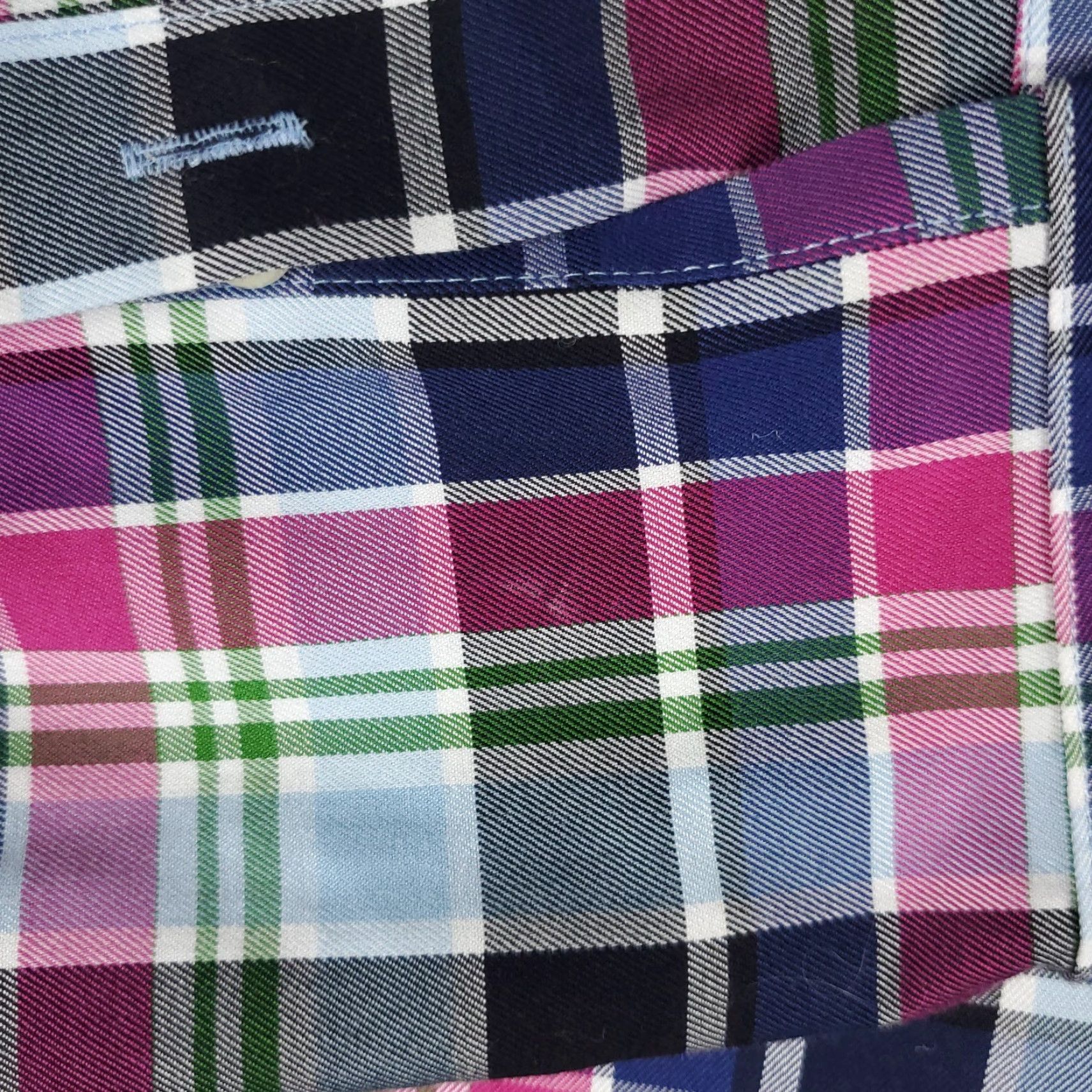 Peter Millar Peter Millar Shirt Mens L Blue Plaid Button-Up Long Sleeve Casual Business Formal Workwear Men Mens Size US L / EU 52-54 / 3 - 3 Thumbnail