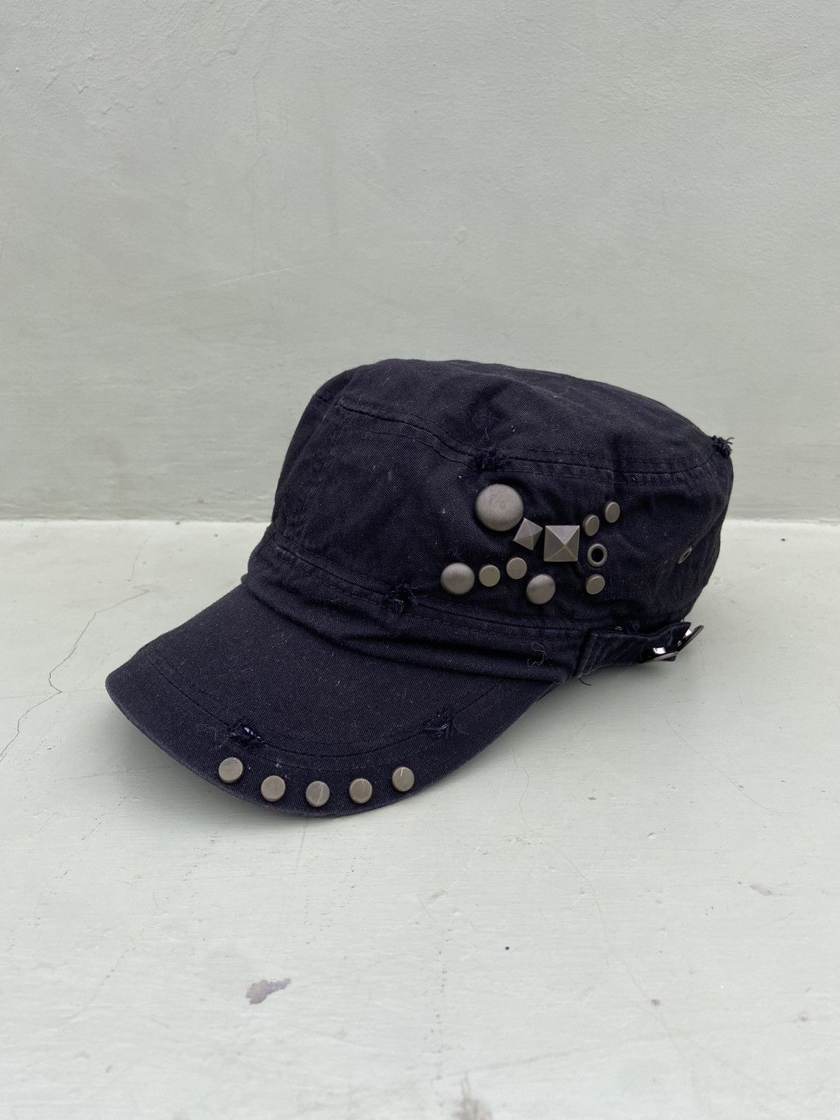 If Six Was Nine 2000s ace caps patrol hat studded with iron buttons Size ONE SIZE - 1 Thumbnail