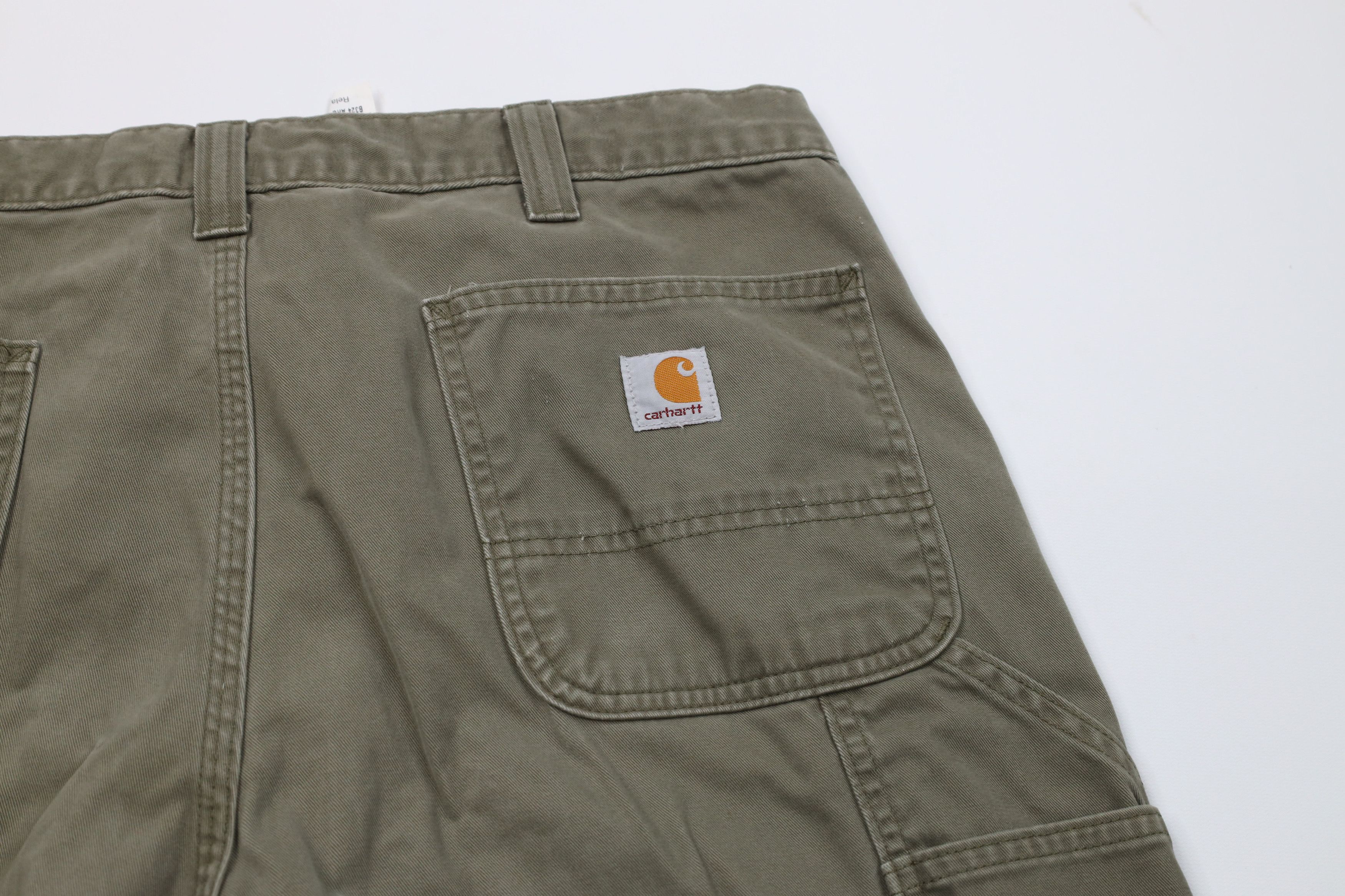 Carhartt Vintage Carhartt Wide Leg Dungaree Pants Army Green Size US 38 / EU 54 - 15 Thumbnail