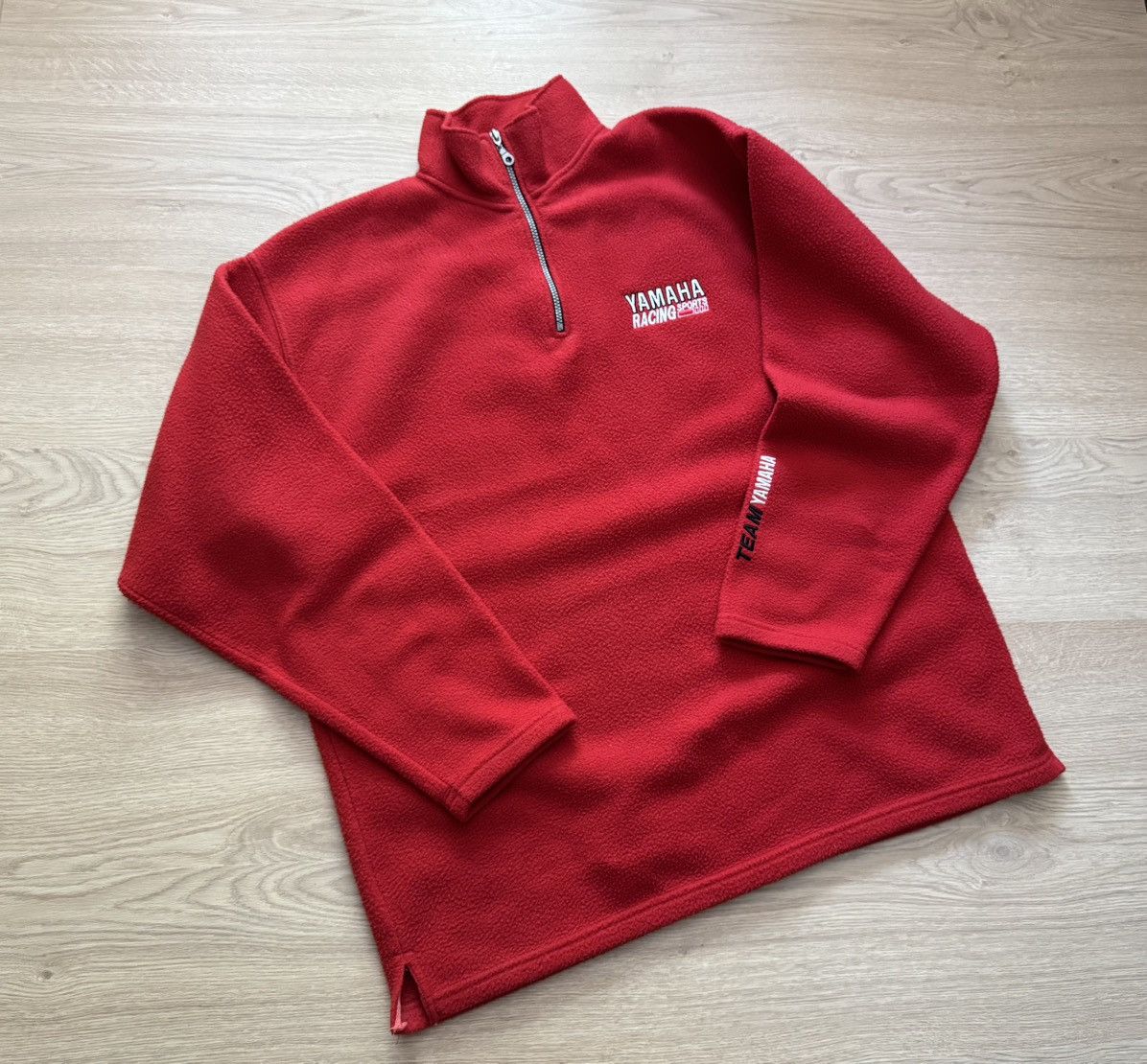 Yamaha Vintage 00’s Yamaha y2k Racing Fleece Long Sleeve Pullover Size US XL / EU 56 / 4 - 1 Thumbnail
