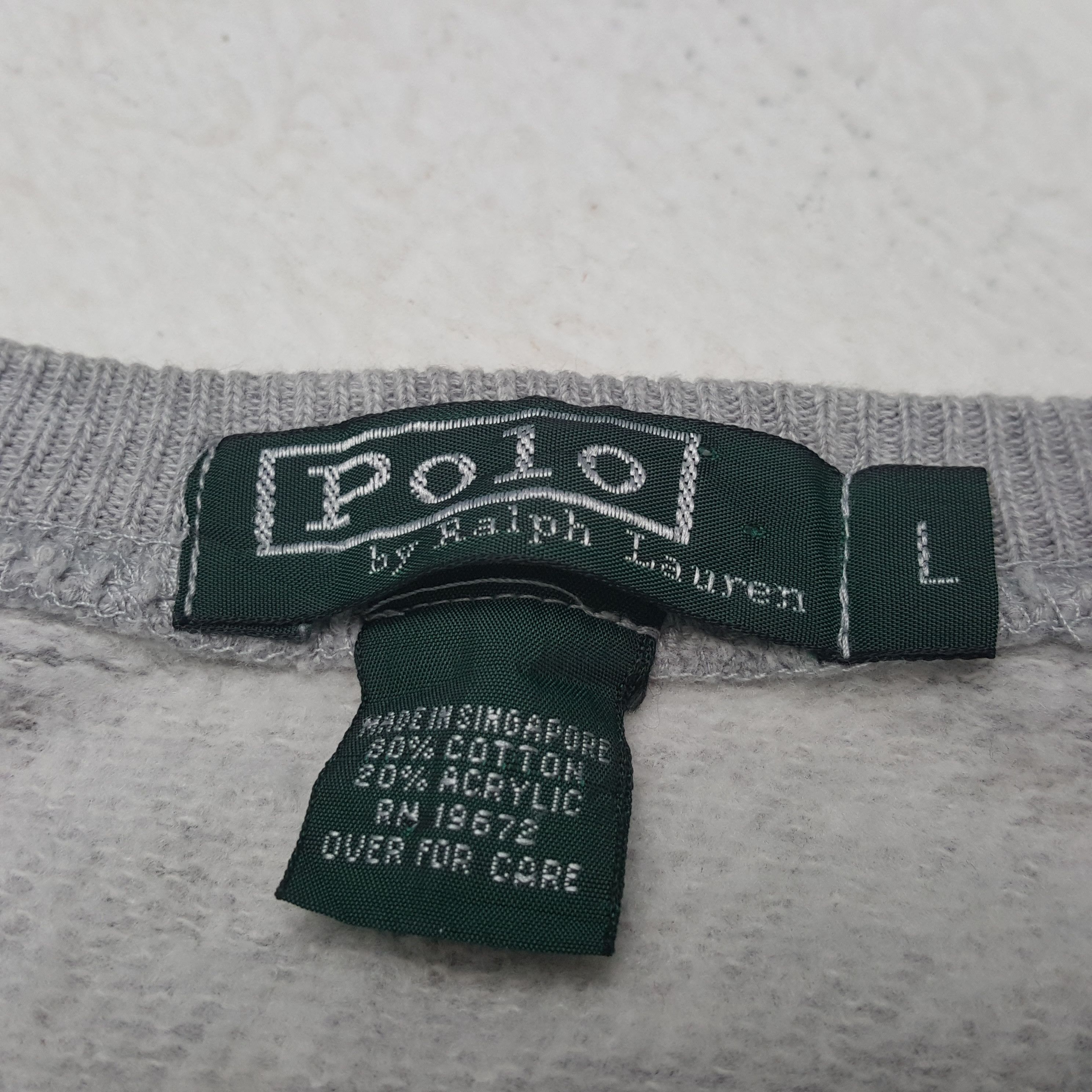 Polo Ralph Lauren × Vintage Vintage POLO BEAR by RALPH LAUREN Sweatshirt C295N14 Size US S / EU 44-46 / 1 - 4 Thumbnail