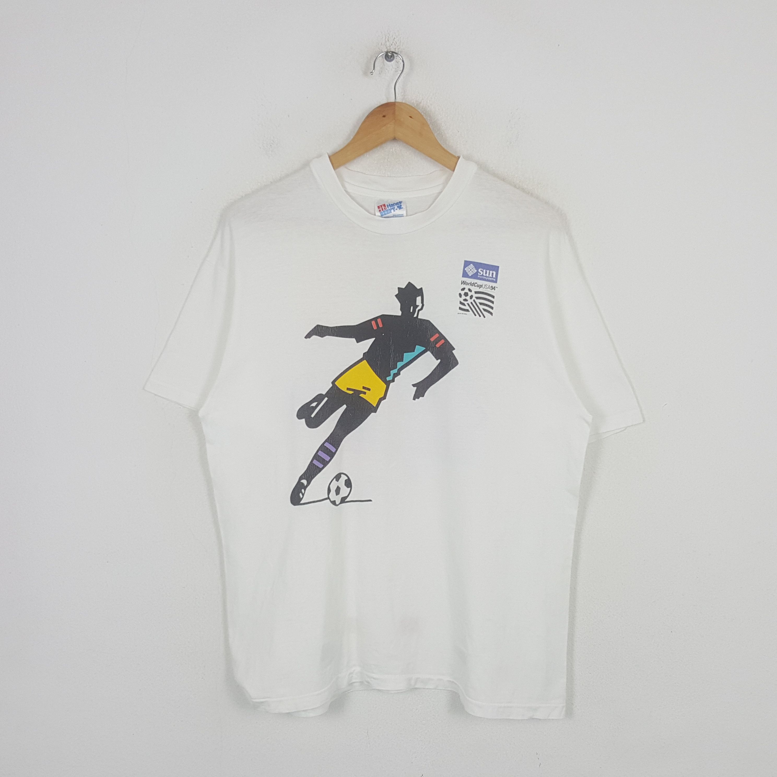 Vintage Vintage World Cup USA 94 Soccer Tshirt C299N37 Size US L / EU 52-54 / 3 - 1 Thumbnail