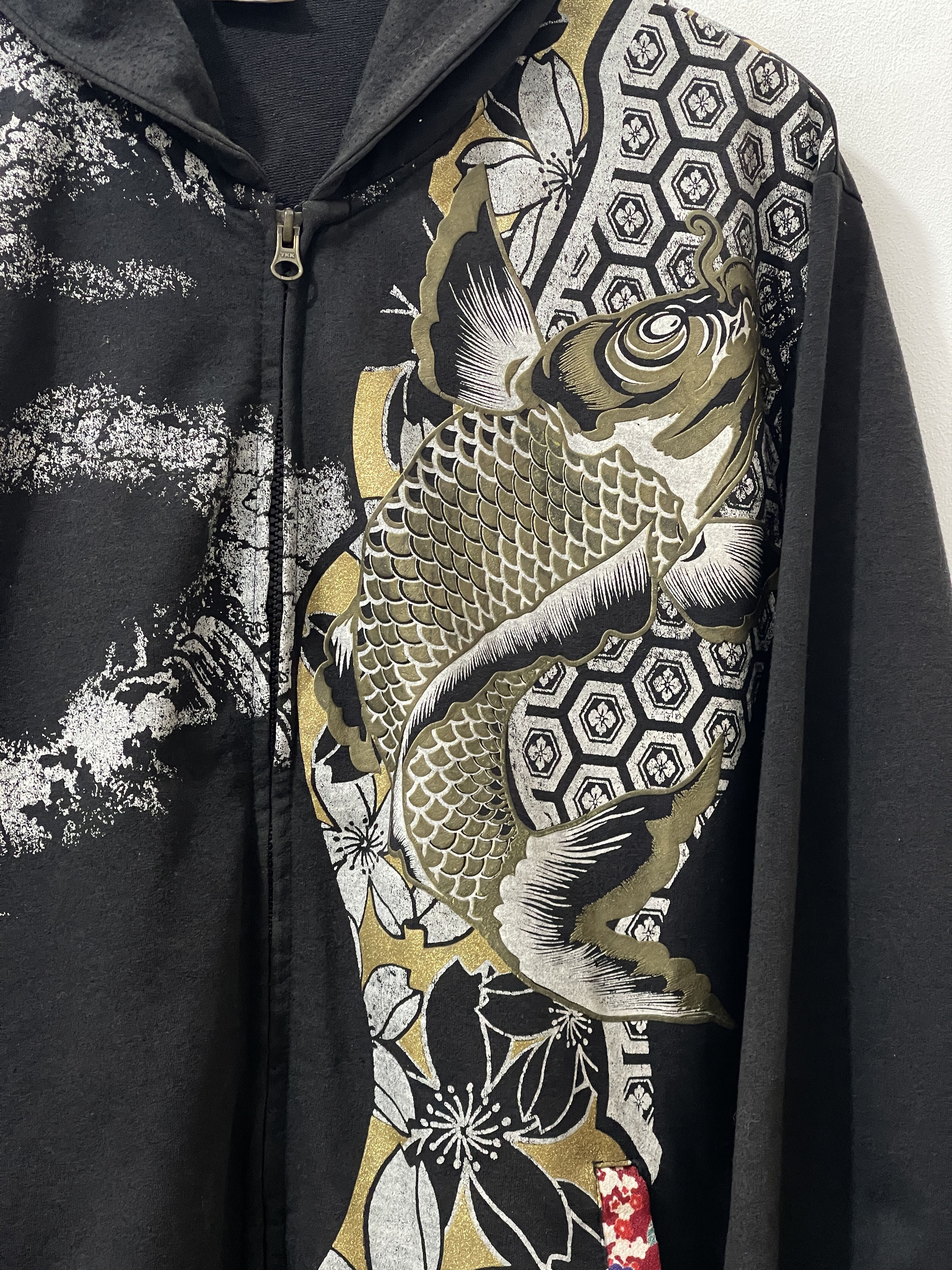 Japanese Brand 2000s Japanese AOP Sukajan Art Y2k Archive Hoodie Size US XL / EU 56 / 4 - 2 Thumbnail
