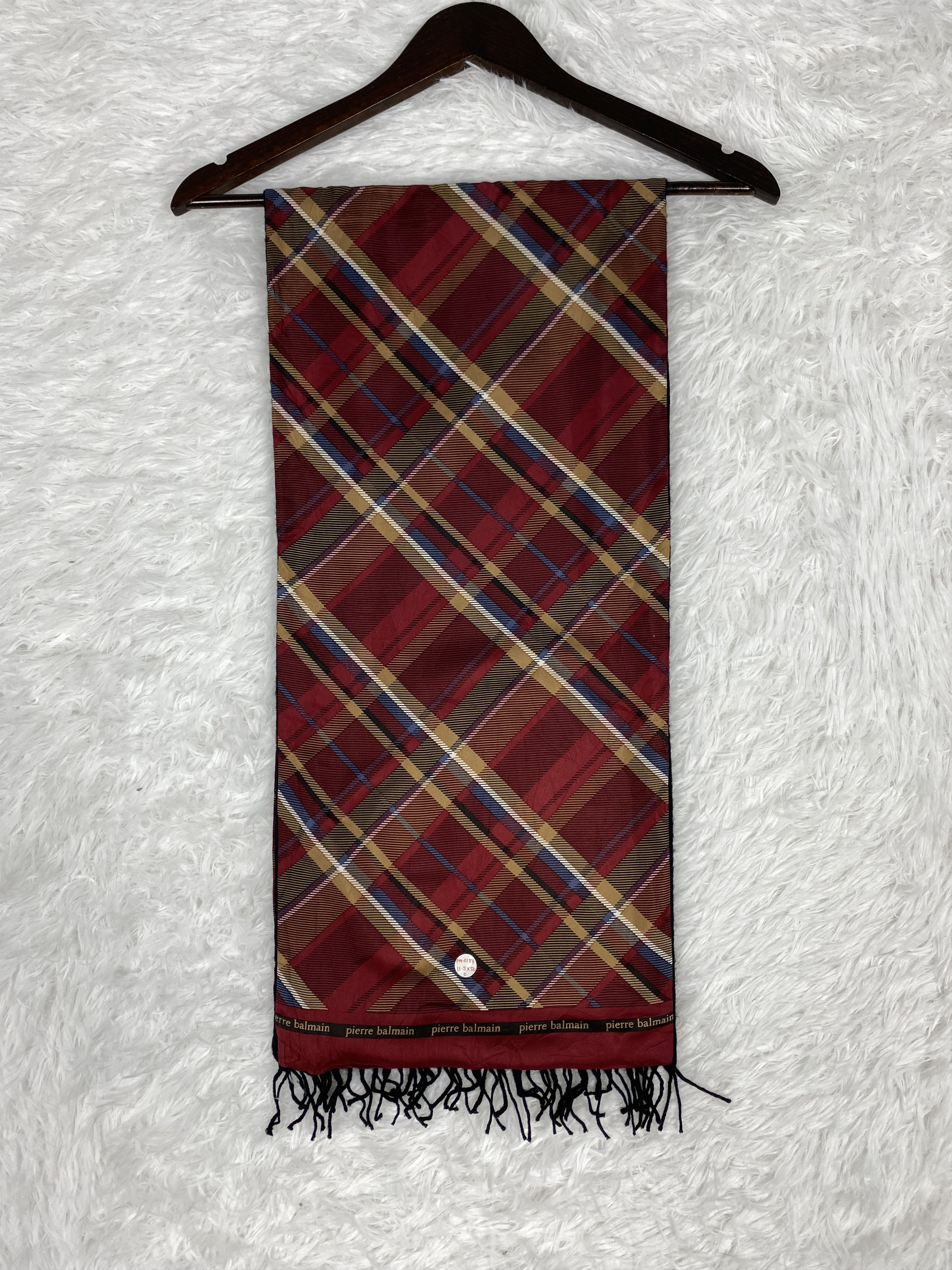 Pierre Balmain Vintage Pierre Balmain Scarf / Muffler Neckwear PM0187 Size ONE SIZE - 4 Thumbnail